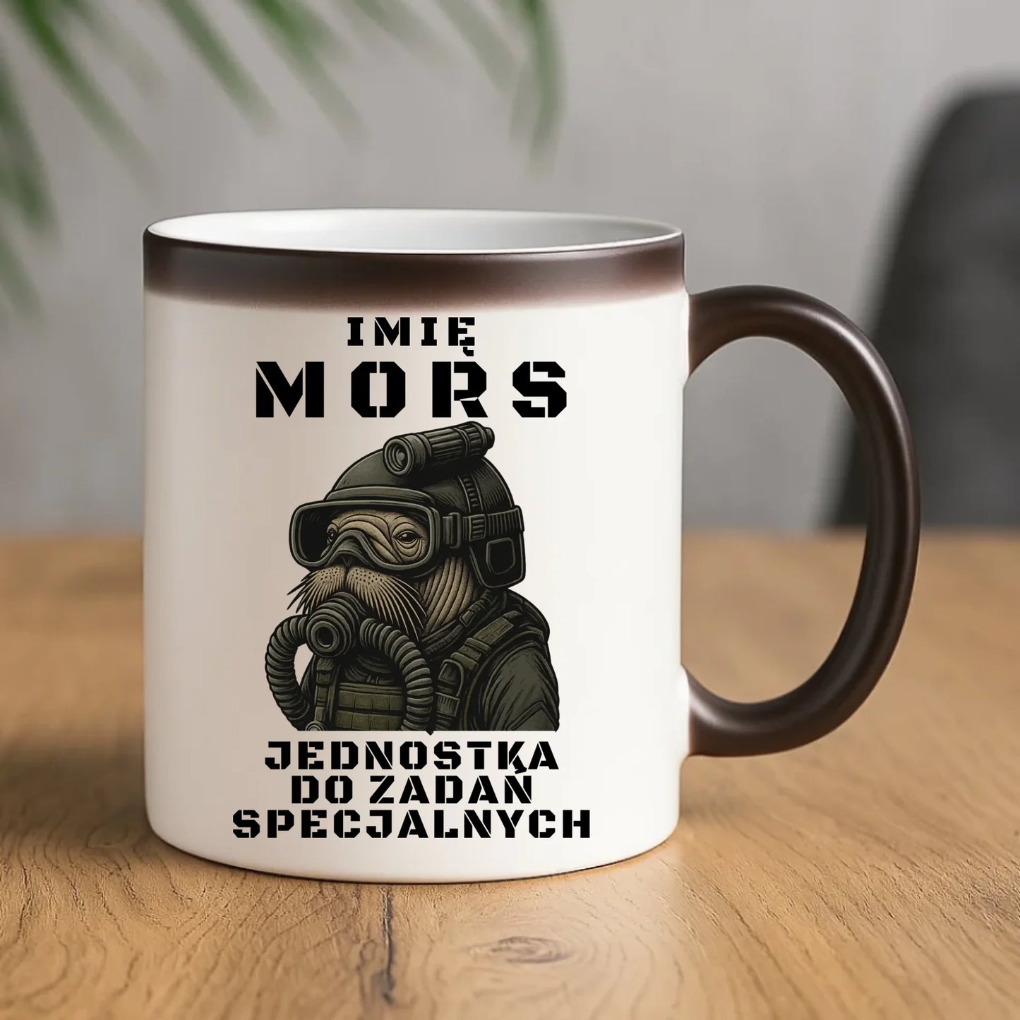 Kubek magiczny - prezent dla morsa - Mors do zadań specjalnych - personalizowany HM07 - StoryCups.pl