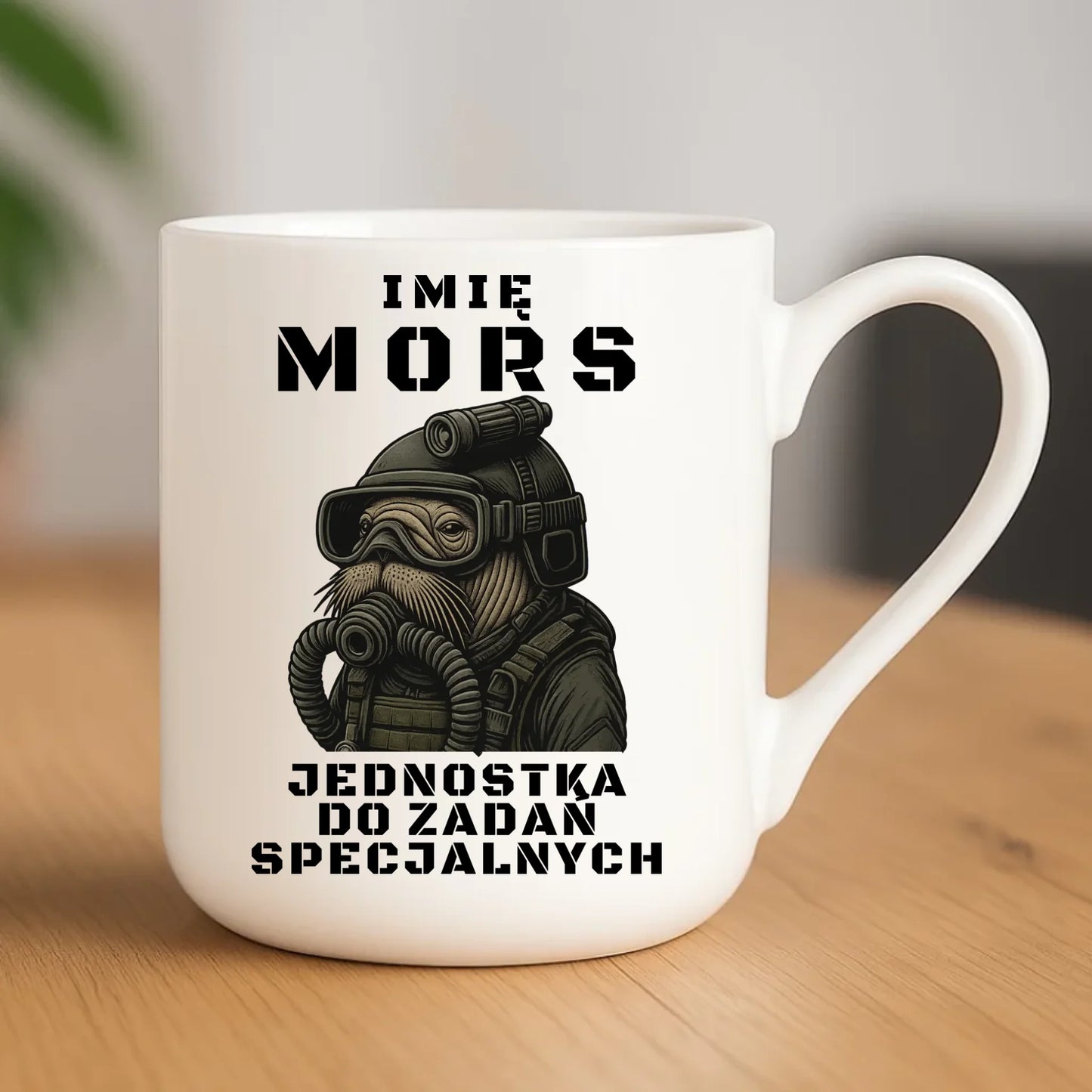Kubek elegant - prezent dla morsa - Mors do zadań specjalnych - personalizowany HM07 - StoryCups.pl