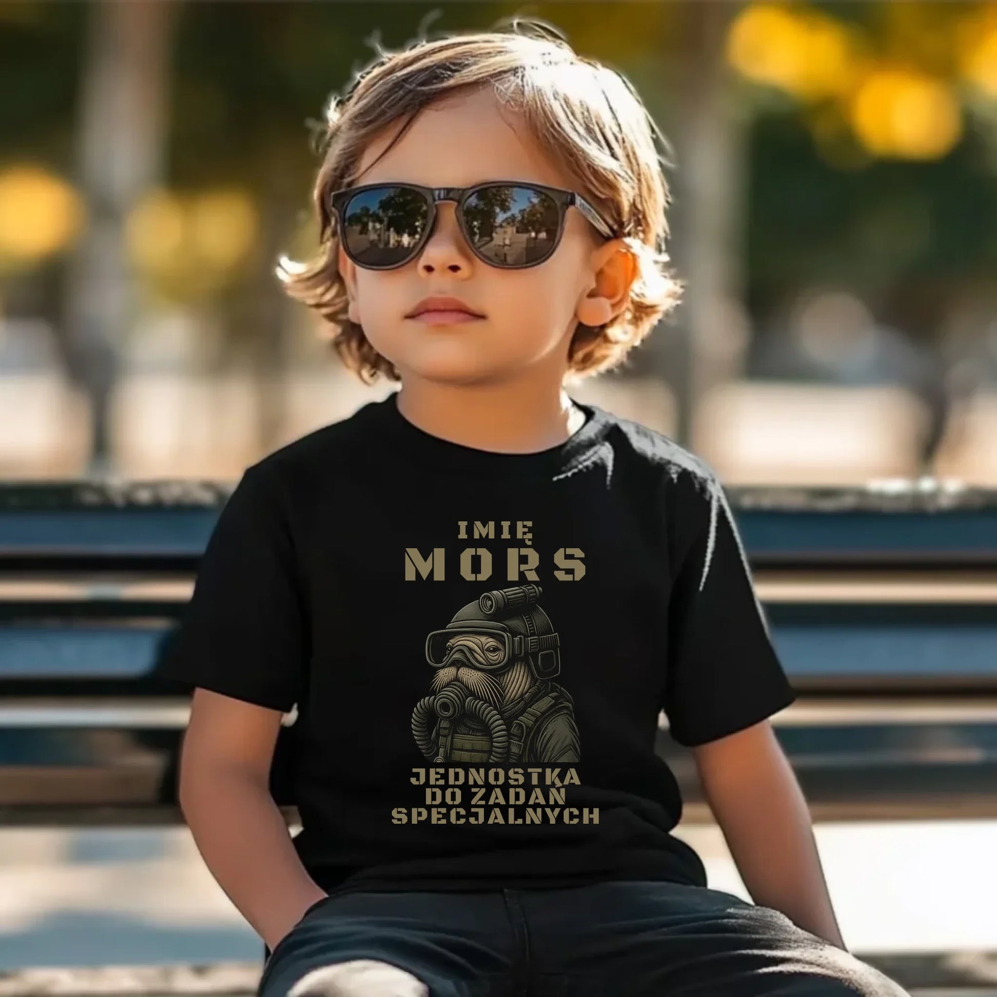 Koszulka dziecięca - prezent dla morsa - Mors do zadań specjalnych - personalizowana HM07 - StoryCups.pl