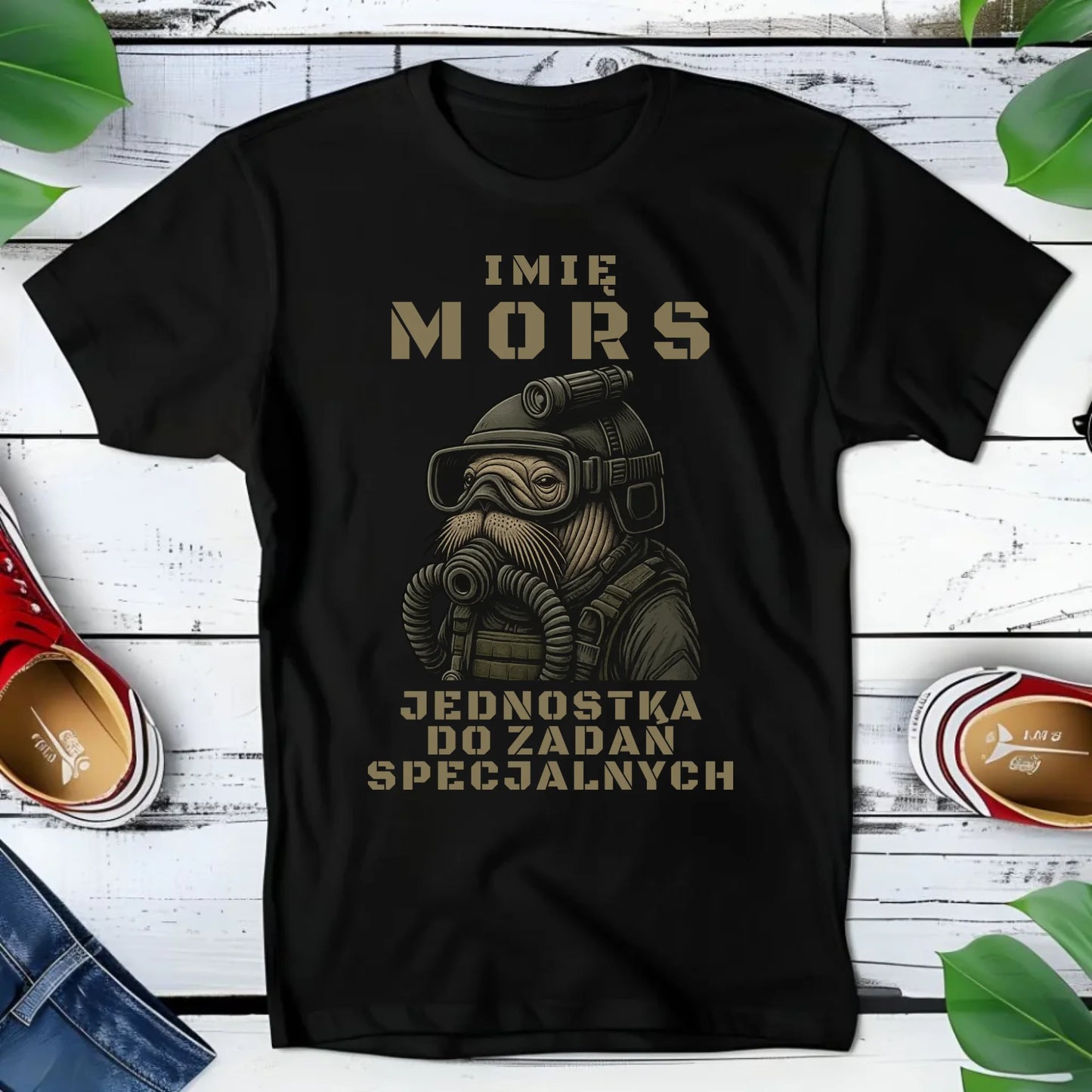 Koszulka dziecięca - prezent dla morsa - Mors do zadań specjalnych - personalizowana HM07 - StoryCups.pl
