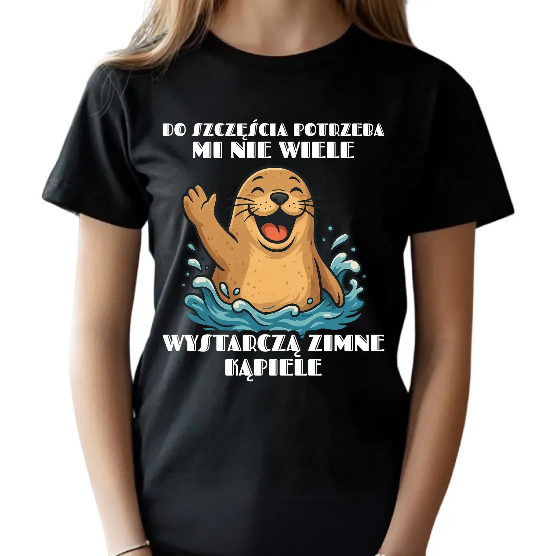 Koszulka dziecięca - prezent dla morsa - Do szczęścia potrzeba mi nie wiele HM06 - StoryCups.pl