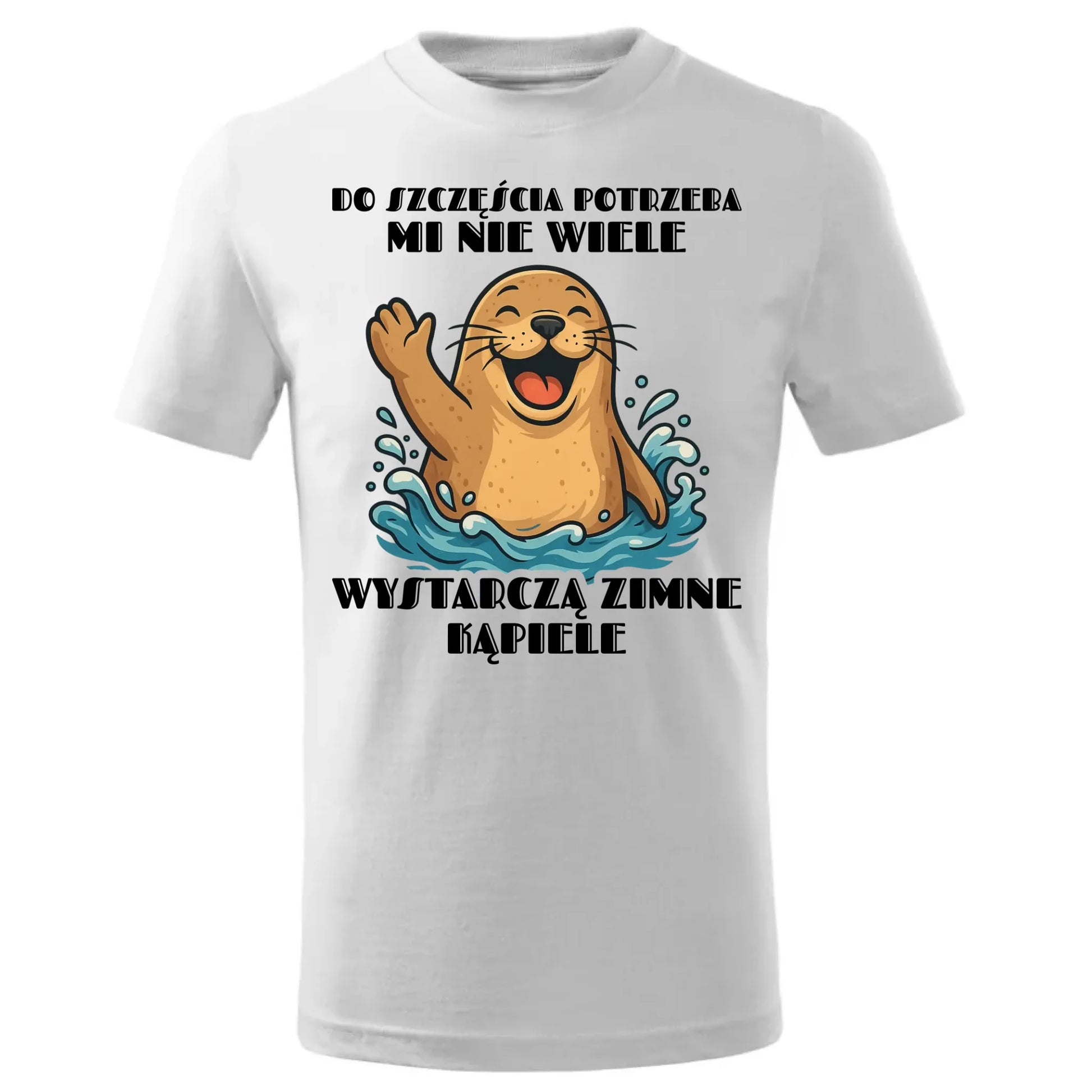 Koszulka dziecięca - prezent dla morsa - Do szczęścia potrzeba mi nie wiele HM06 - StoryCups.pl