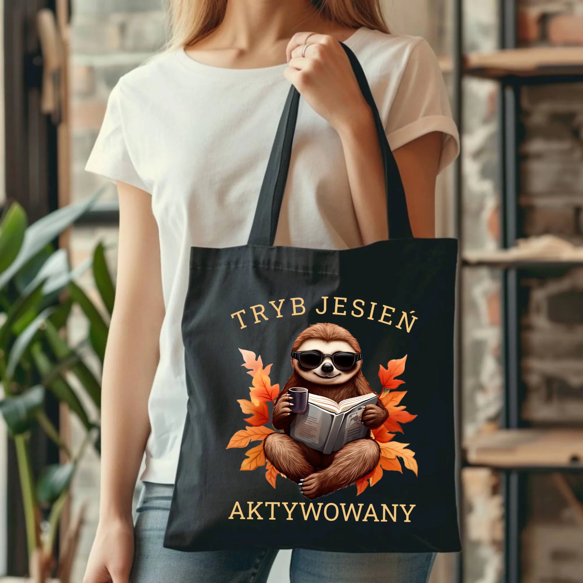 Torba jesienna - Leniwiec - Tryb jesień aktywowany JS23 - StoryCups.pl