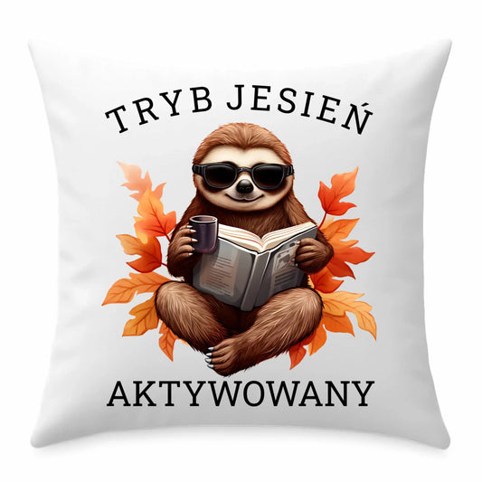 Poduszka jesienna - Leniwiec - Tryb jesień aktywowany JS23 - StoryCups.pl