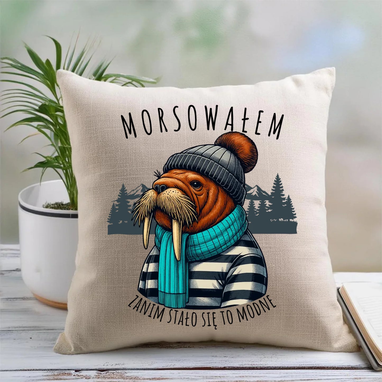 Poduszka - prezent dla morsa - Morsowałem zanim stało się to modne - Mors HM08 - StoryCups.pl