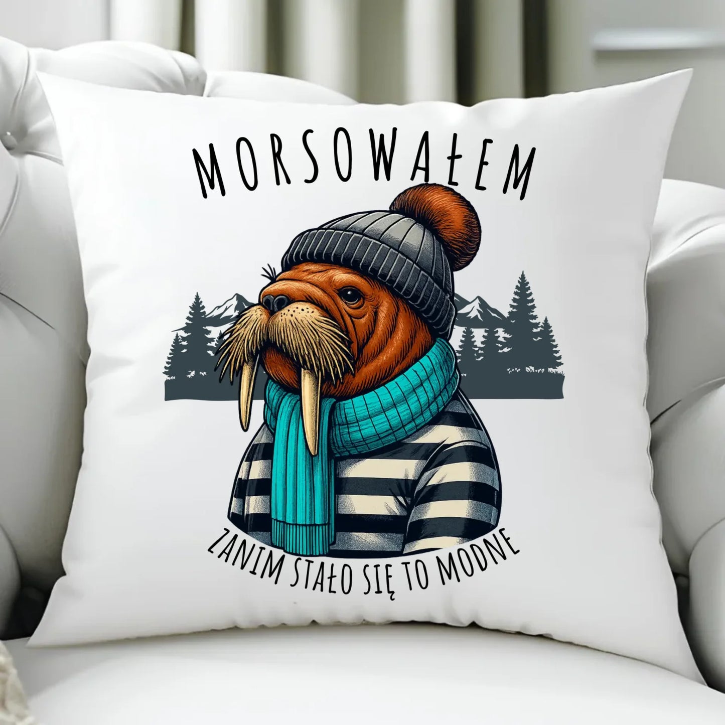 Poduszka - prezent dla morsa - Morsowałem zanim stało się to modne - Mors HM08 - StoryCups.pl