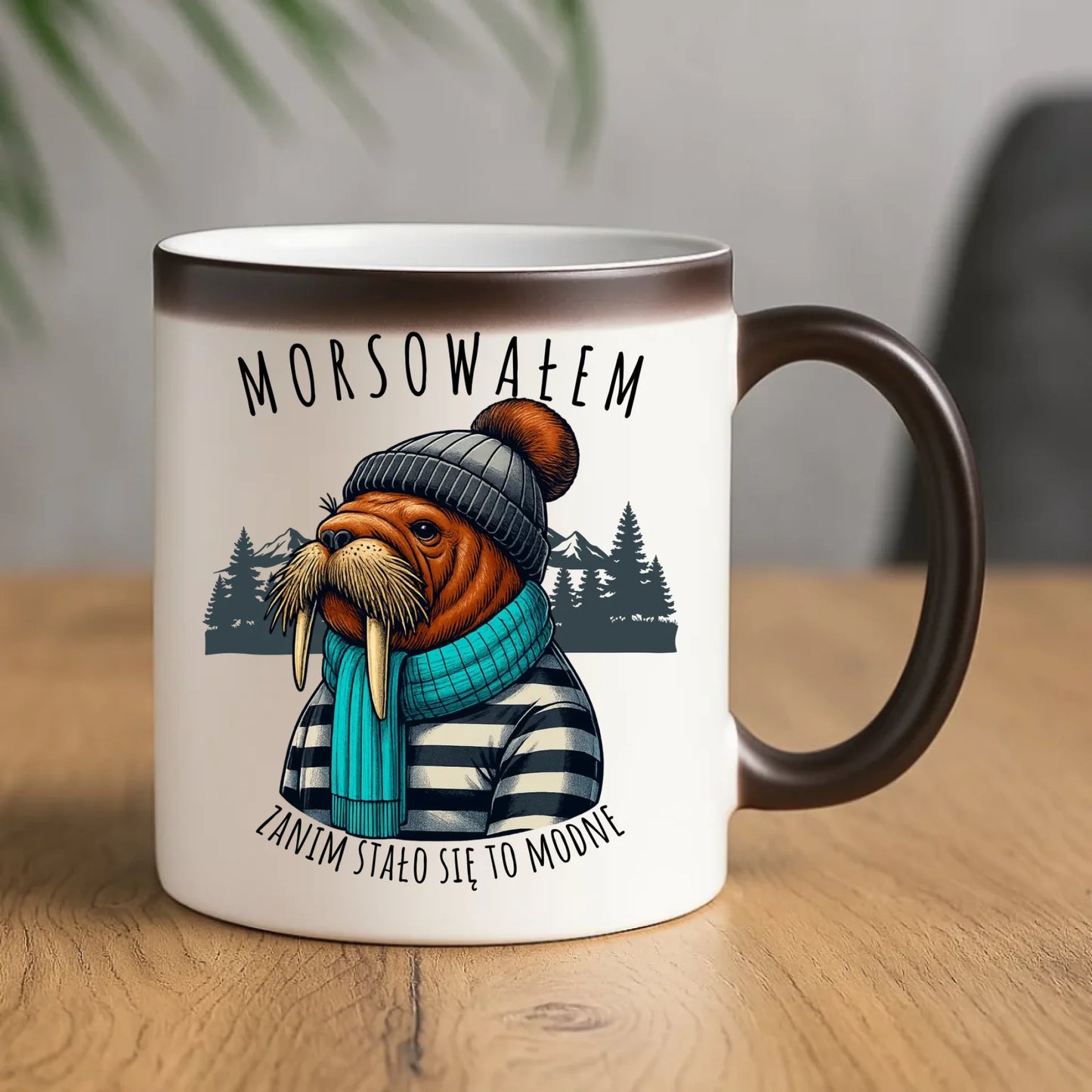 Kubek magiczny - prezent dla morsa - Morsowałem zanim stało się to modne - Mors HM08 - StoryCups.pl