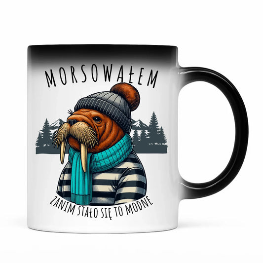 Kubek magiczny - prezent dla morsa - Morsowałem zanim stało się to modne - Mors HM08 - StoryCups.pl