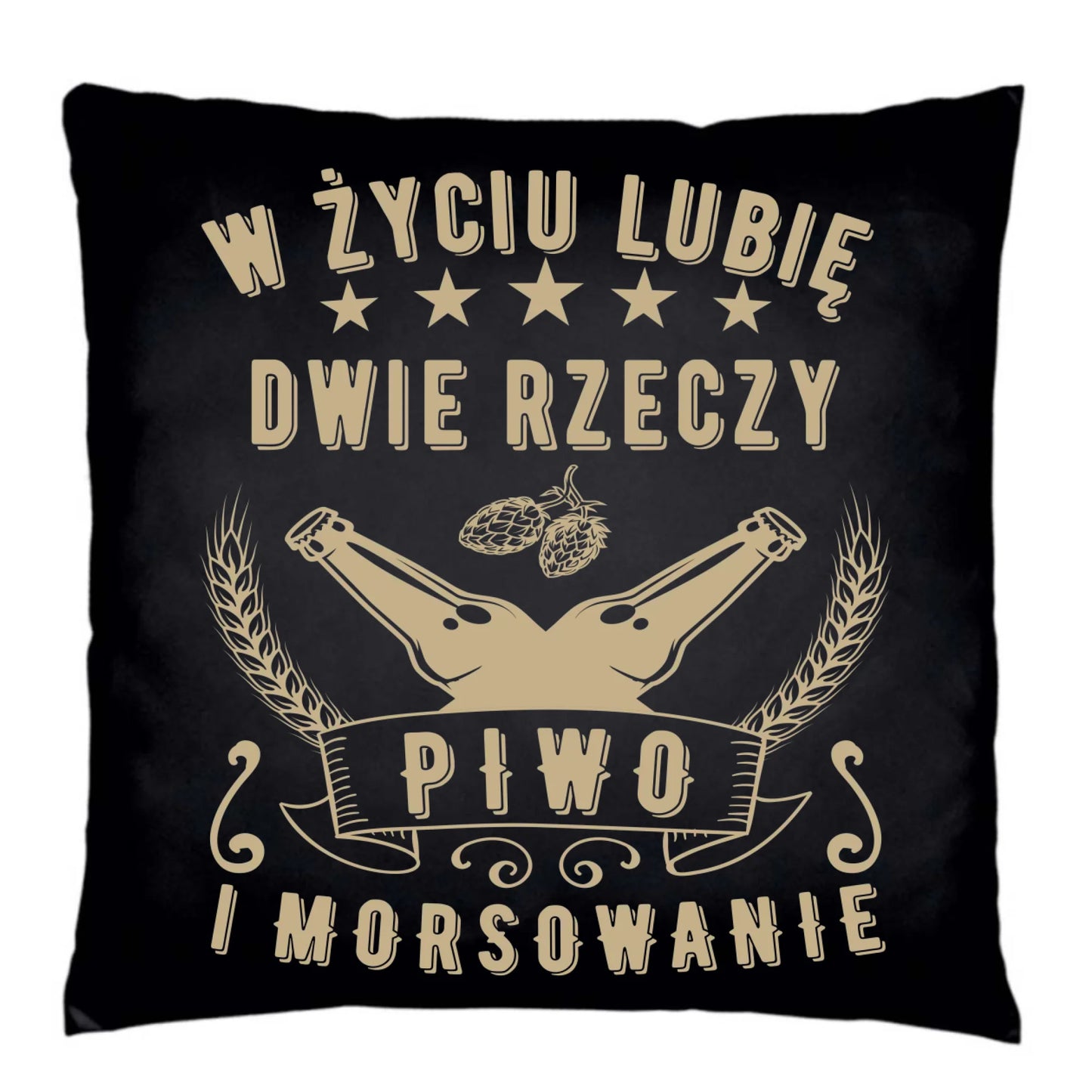 Poduszka dekoracyjna - prezent dla morsa - Piwo i morsowanie - Mors HM09 - StoryCups.pl