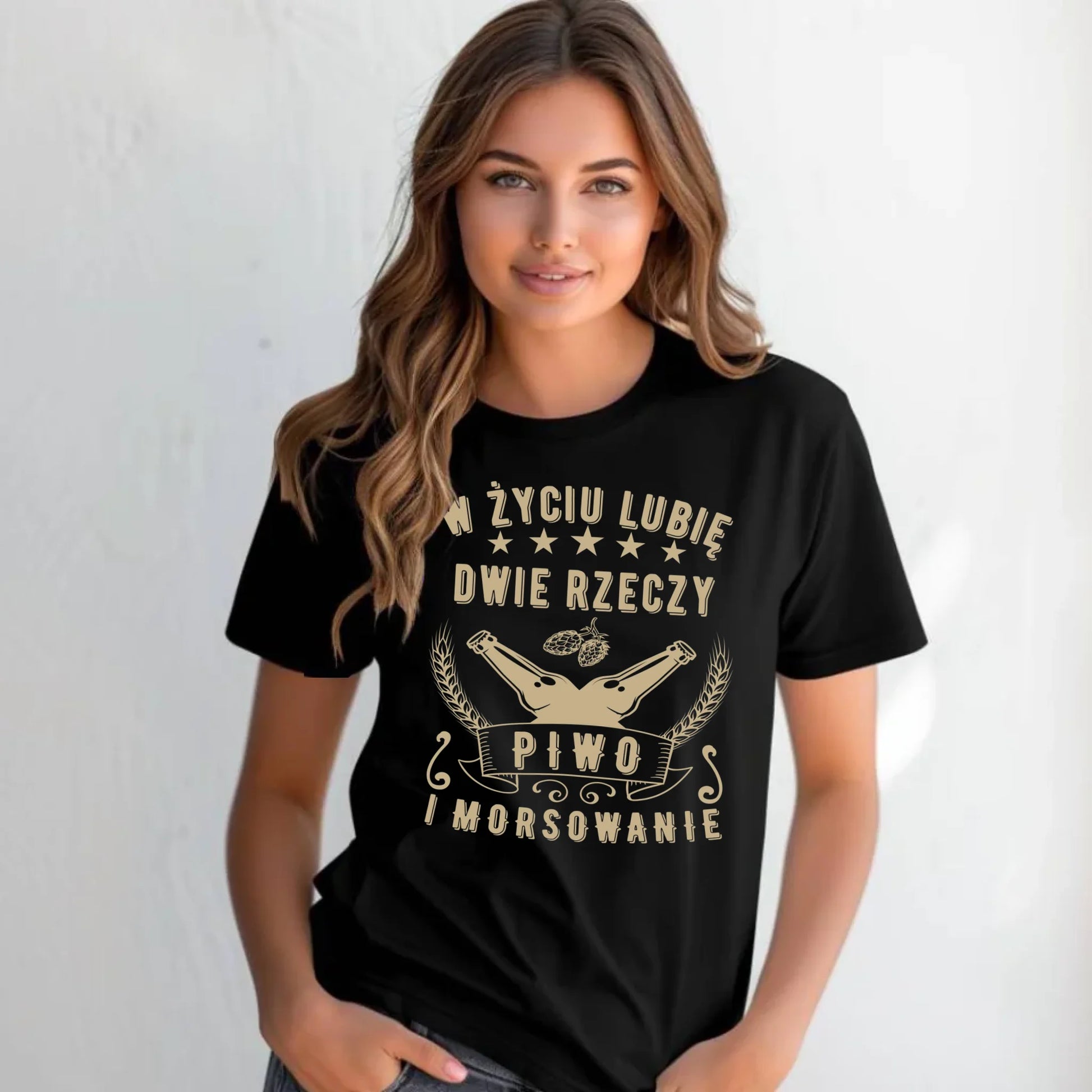 Koszulka damska - prezent dla morsa - Piwo i morsowanie - Mors HM09 - StoryCups.pl