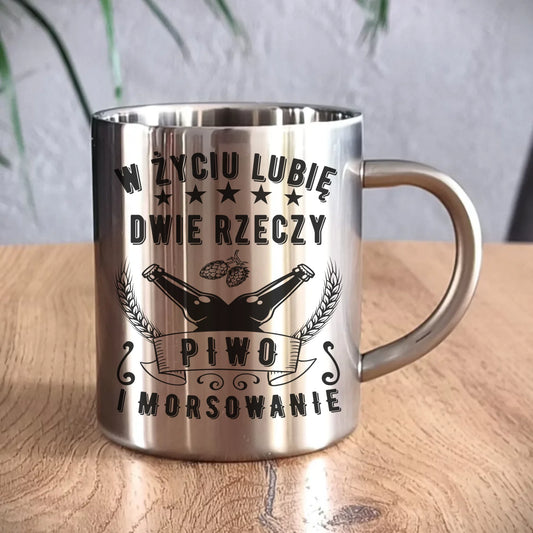 Kubek metalowy - prezent dla morsa - Piwo i morsowanie - Mors HM09 - StoryCups.pl