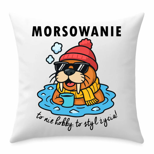 Poduszka - prezent dla morsa - Morsowanie to styl życia HM10 - StoryCups.pl