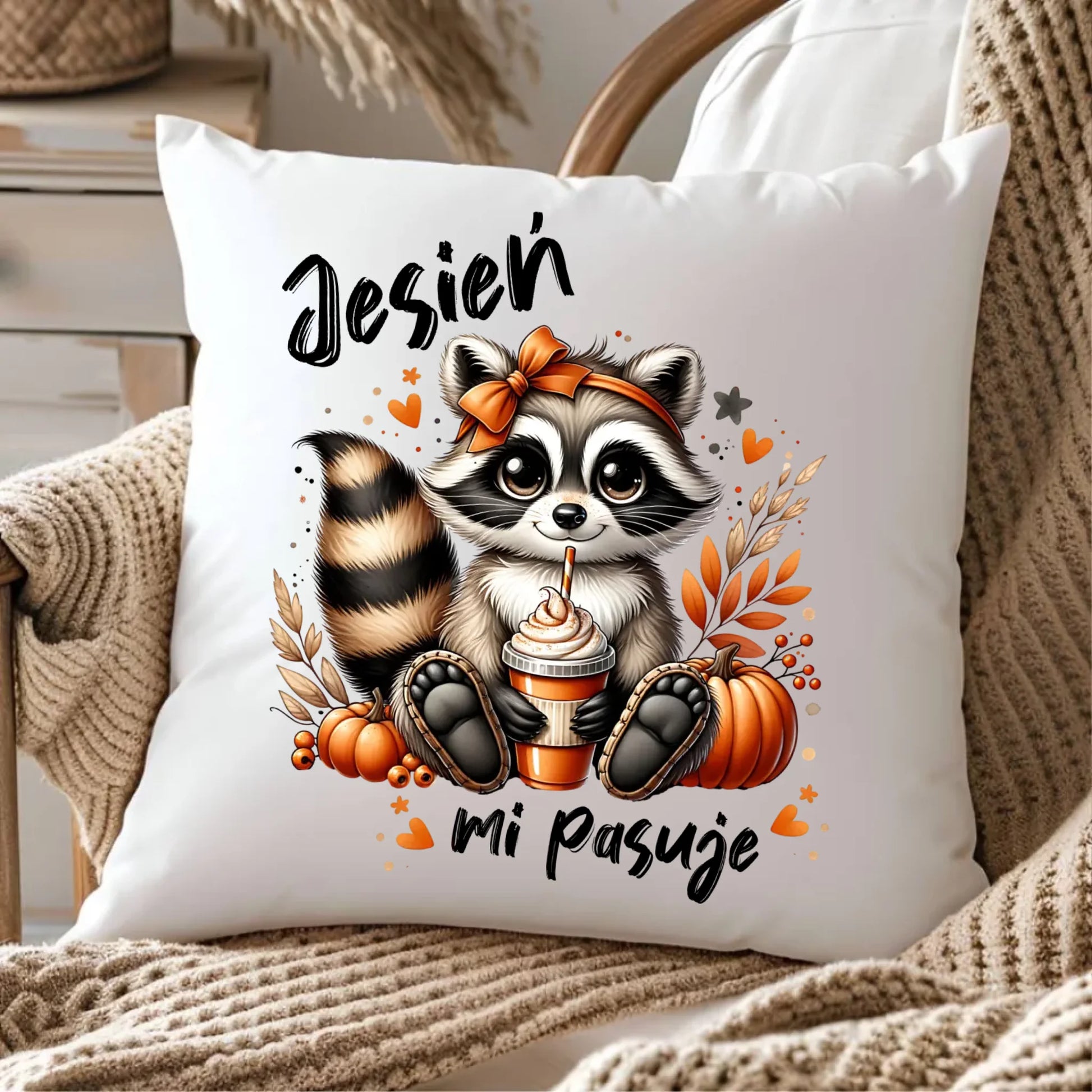 Poduszka jesienna - Jesień mi pasuje JS25 - StoryCups.pl