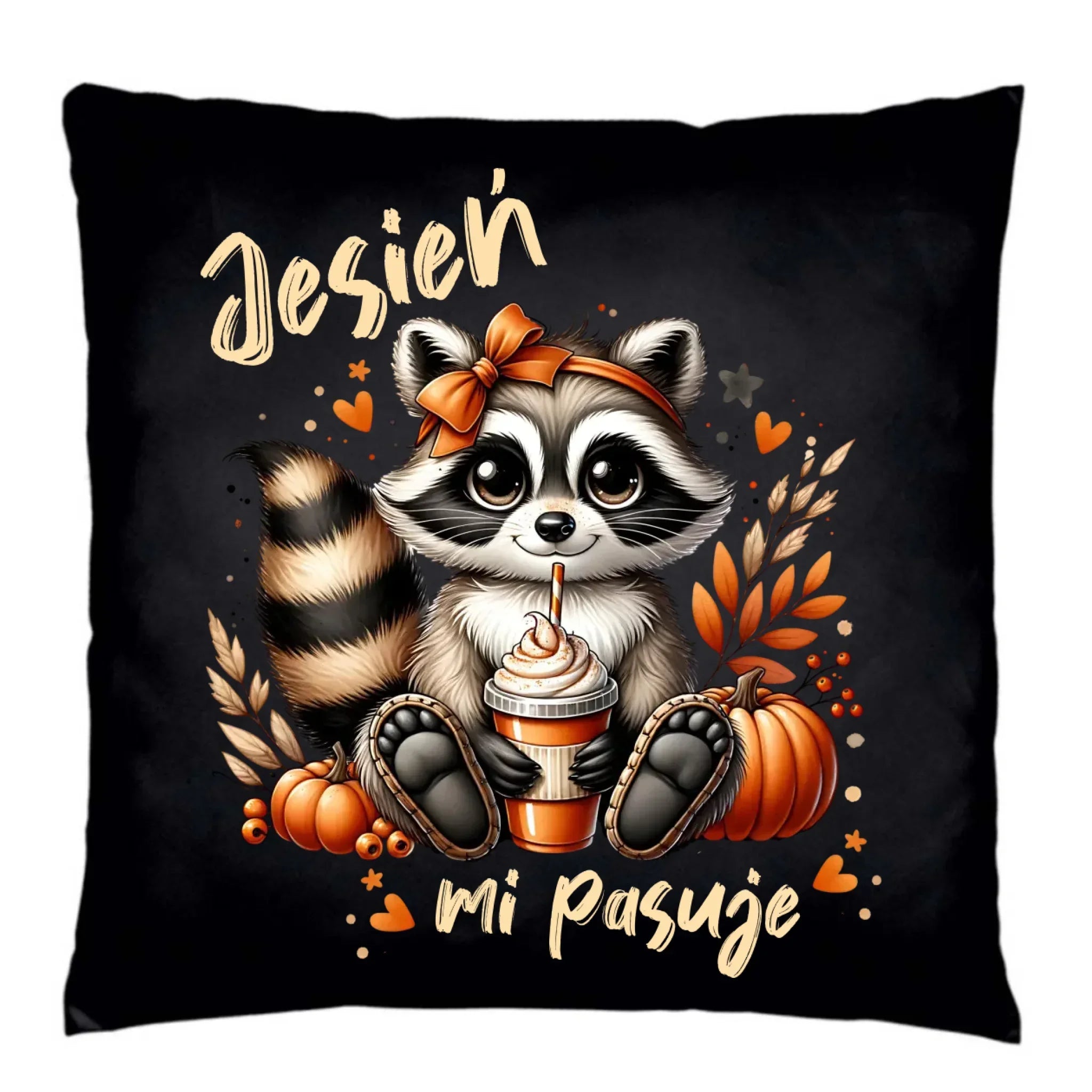 Poduszka dekoracyjna jesienna - Jesień mi pasuje JS25 - StoryCups.pl