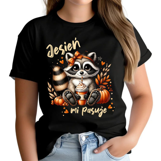 Koszulka damska jesienna - Jesień mi pasuje JS25 - StoryCups.pl