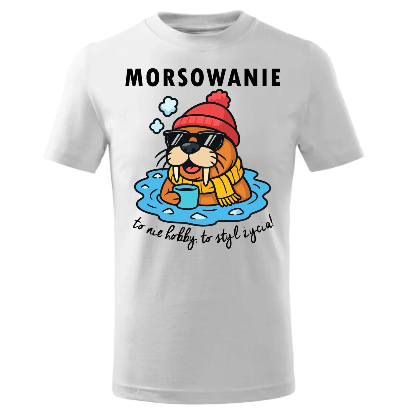 Koszulka dziecięca - prezent dla morsa - Morsowanie to styl życia HM10 - StoryCups.pl