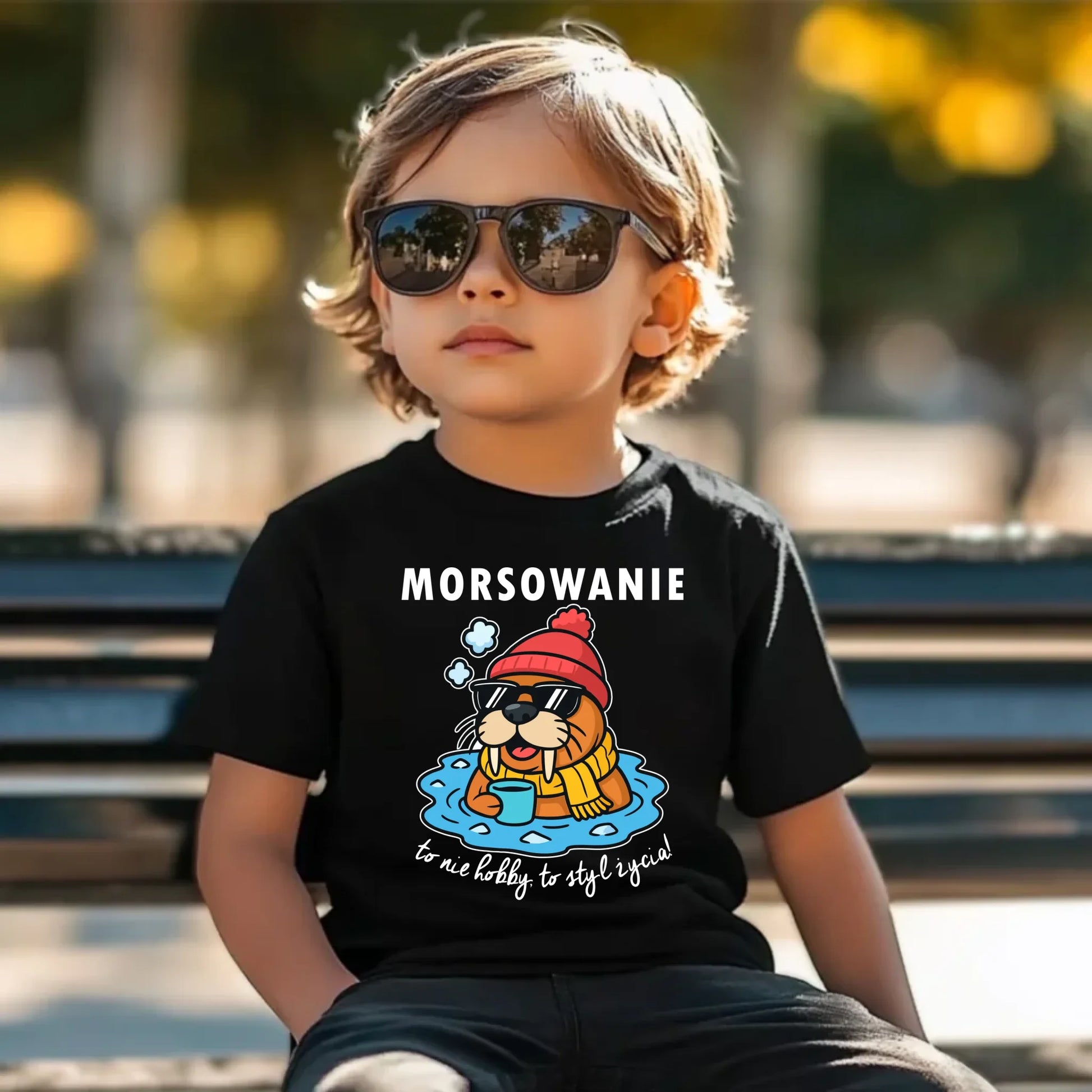 Koszulka dziecięca - prezent dla morsa - Morsowanie to styl życia HM10 - StoryCups.pl