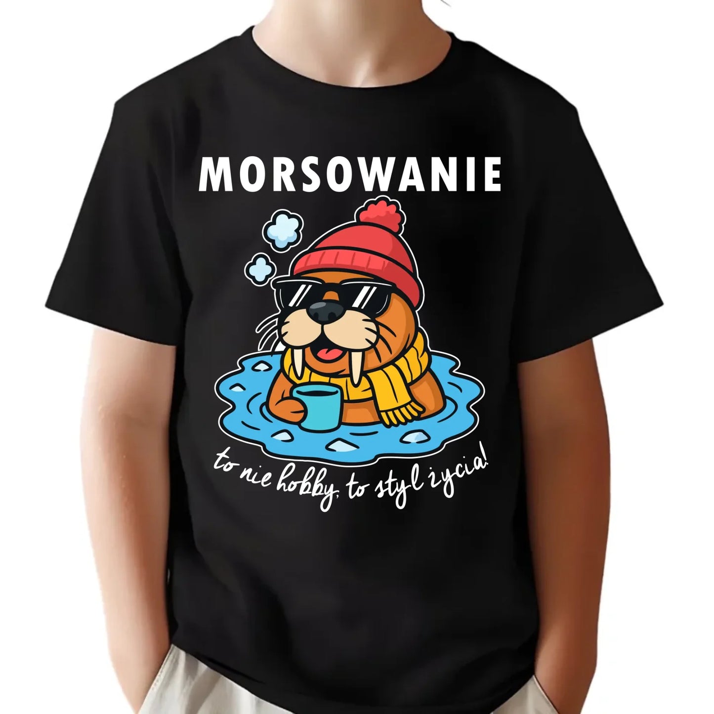 Koszulka dziecięca - prezent dla morsa - Morsowanie to styl życia HM10 - StoryCups.pl