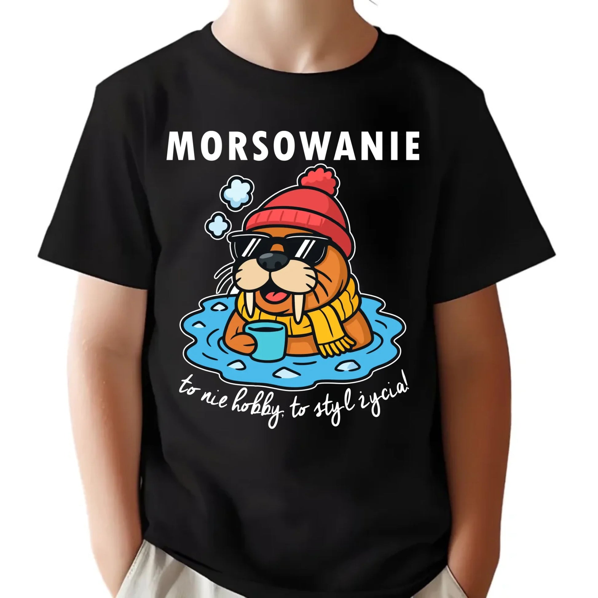 Koszulka dziecięca - prezent dla morsa - Morsowanie to styl życia HM10 - StoryCups.pl
