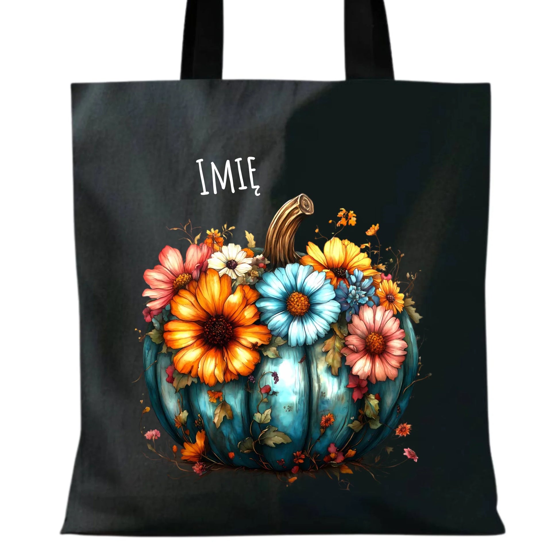 Torba jesienna - Kwiatowa dynia - personalizowana JS27 - StoryCups.pl