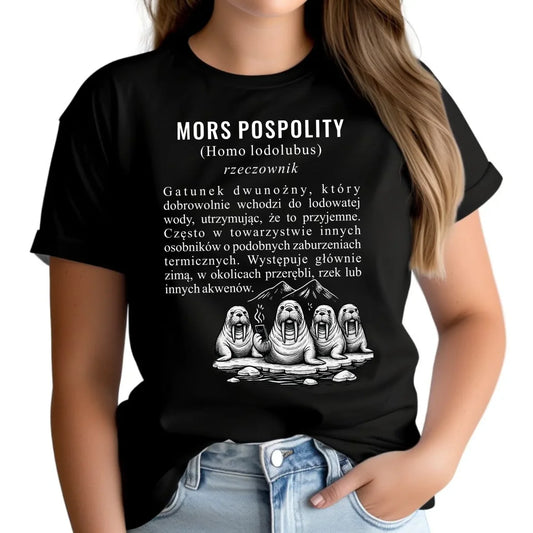 Koszulka damska - prezent dla morsa - Mors pospolity [Homo lodolubus] HM12 - StoryCups.pl