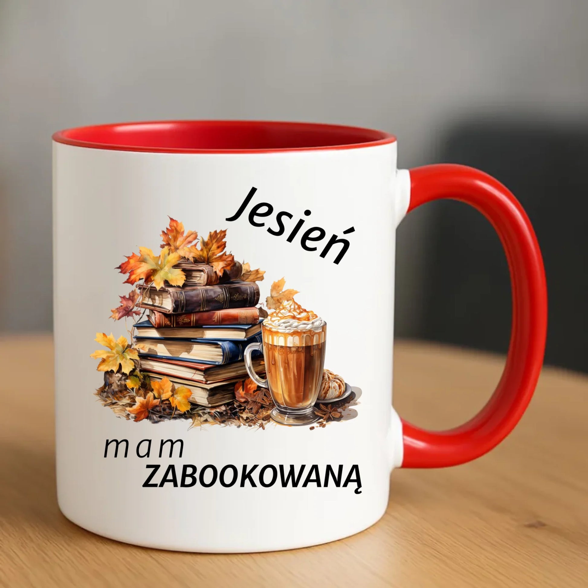 Kubek jesienny - Jesień mam zabookowaną JS28 - StoryCups.pl