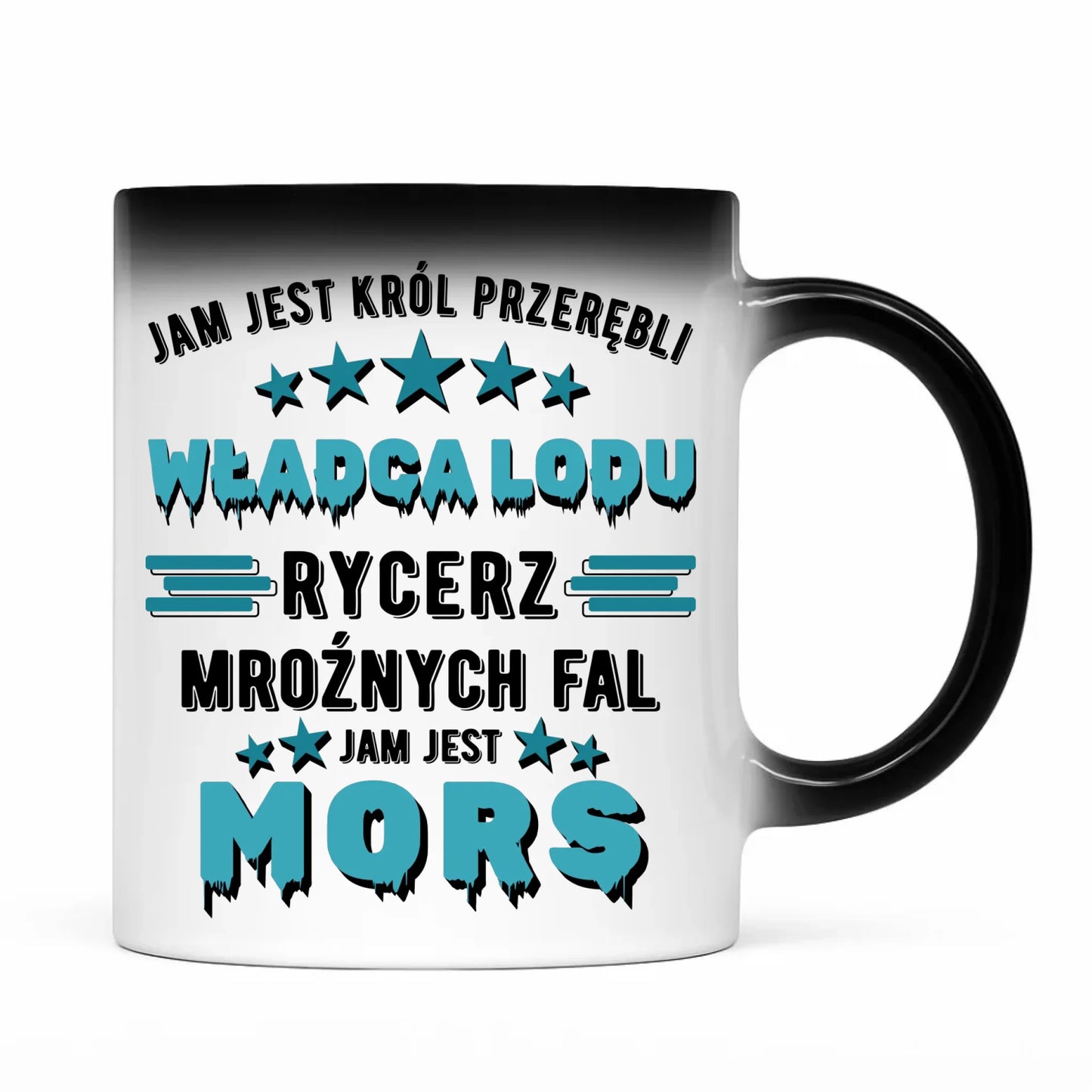 Kubek magiczny - prezent dla morsa - Jam jest Król przerębli Jam jest mors HM13 - StoryCups.pl