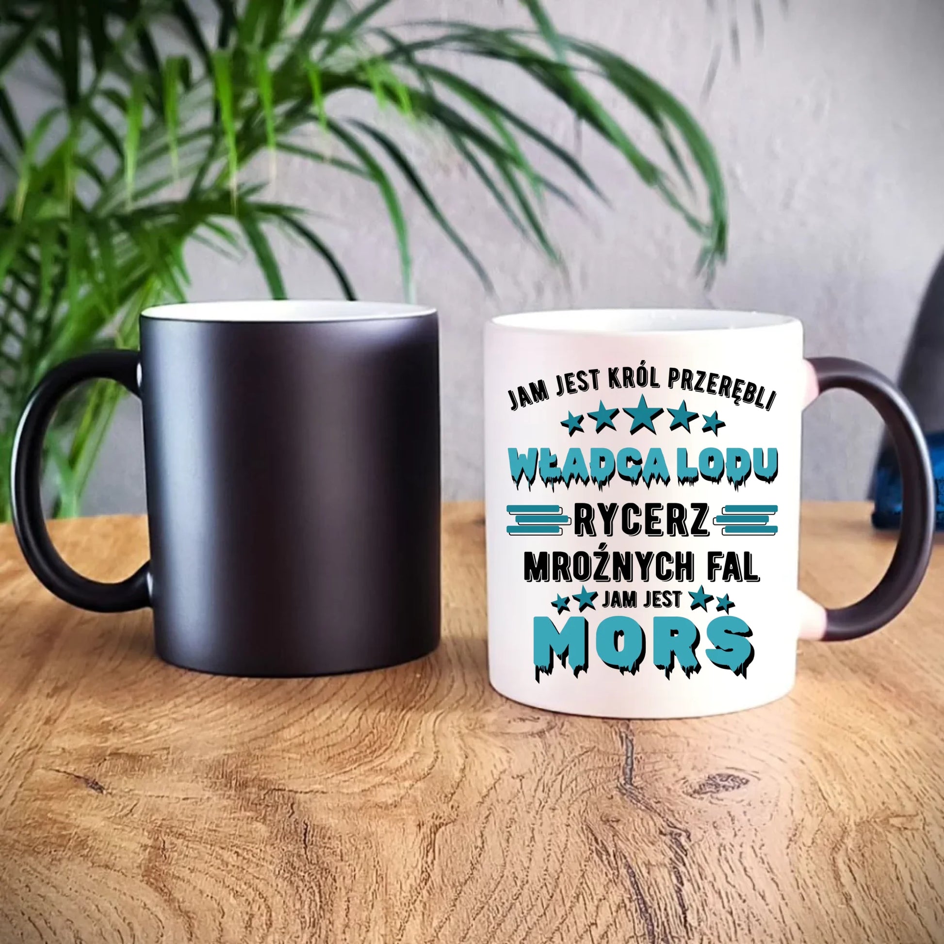 Kubek magiczny - prezent dla morsa - Jam jest Król przerębli Jam jest mors HM13 - StoryCups.pl