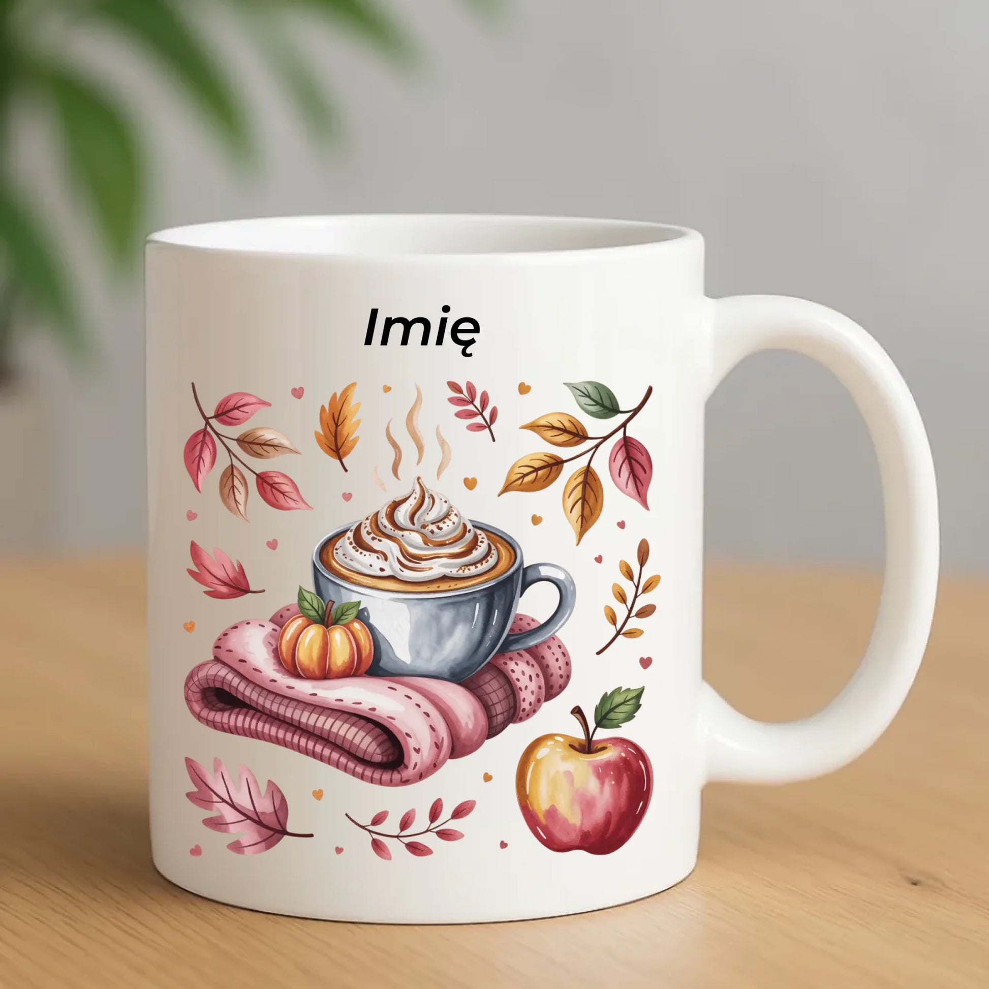 Kubek jesienny - Przytulna jesień - personalizowany JS29 - StoryCups.pl