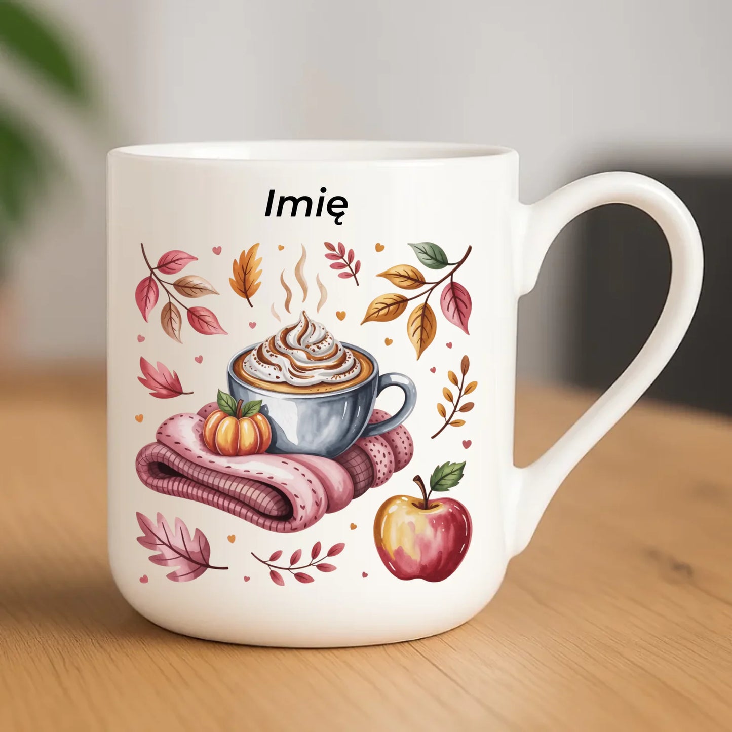 Kubek elegant jesienny - Przytulna jesień - personalizowany JS29 - StoryCups.pl
