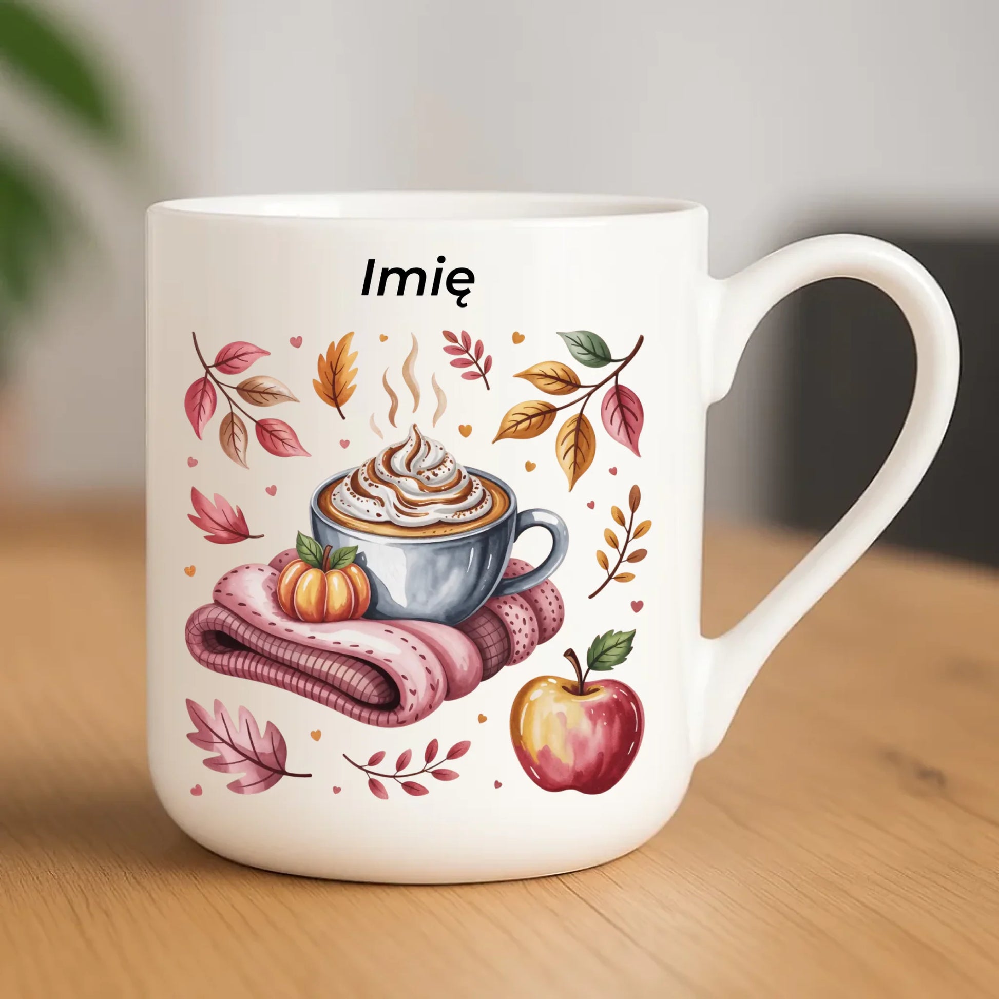 Kubek elegant jesienny - Przytulna jesień - personalizowany JS29 - StoryCups.pl