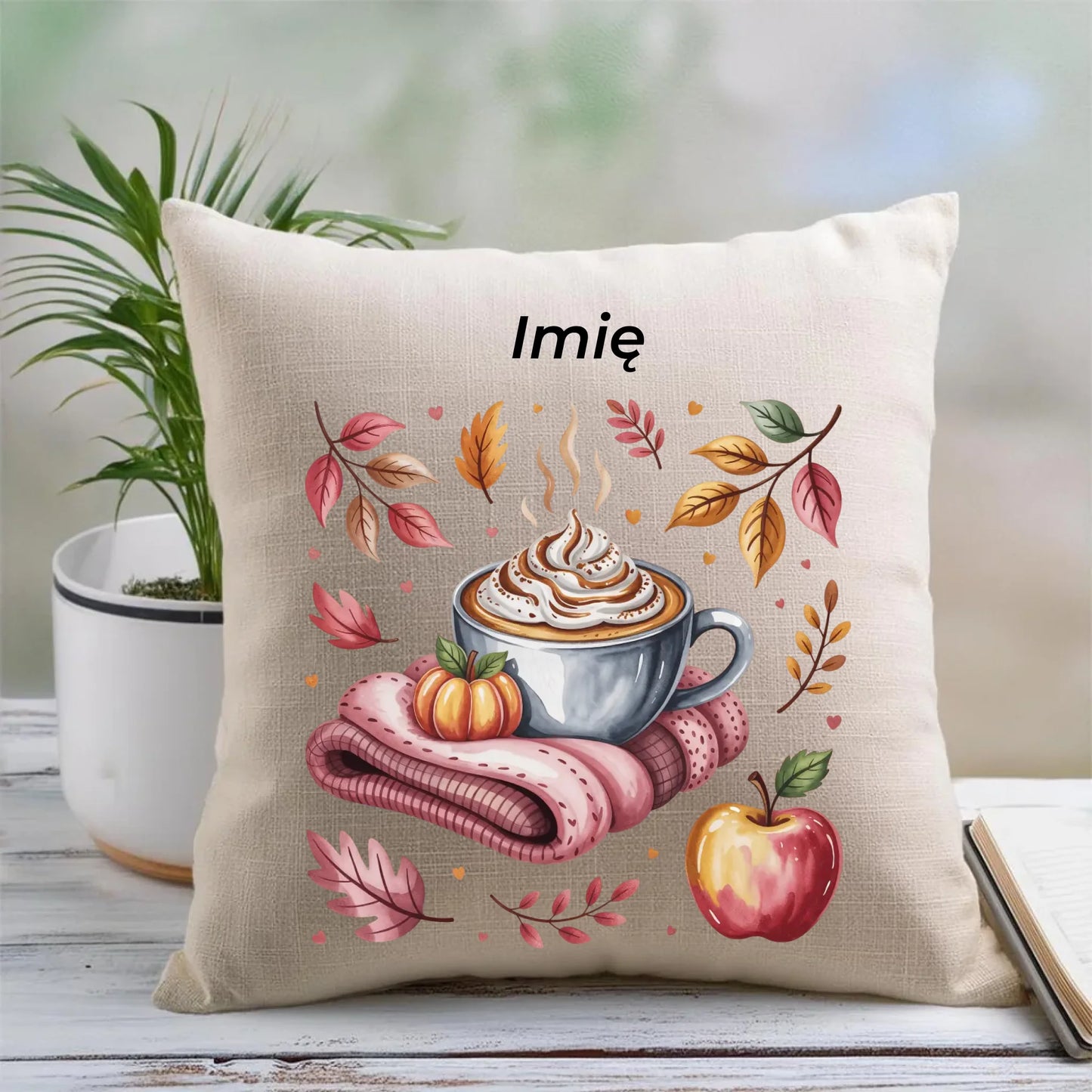 Poduszka jesienna - Przytulna jesień - personalizowana JS29 - StoryCups.pl
