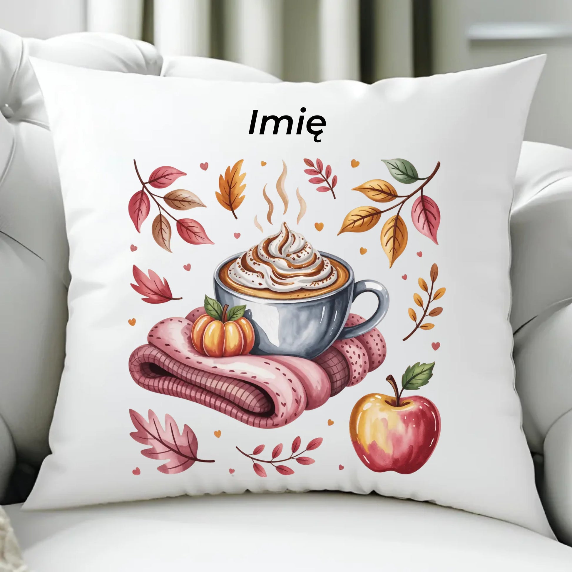 Poduszka jesienna - Przytulna jesień - personalizowana JS29 - StoryCups.pl