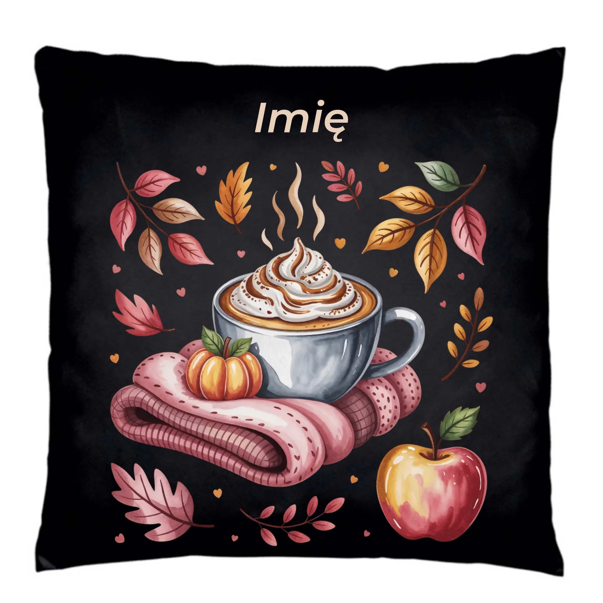 Poduszka dekoracyjna jesienna - Przytulna jesień - personalizowana JS29 - StoryCups.pl