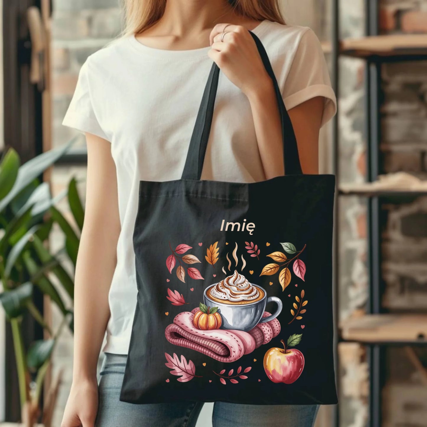 Torba jesienna - Przytulna jesień - personalizowana JS29 - StoryCups.pl