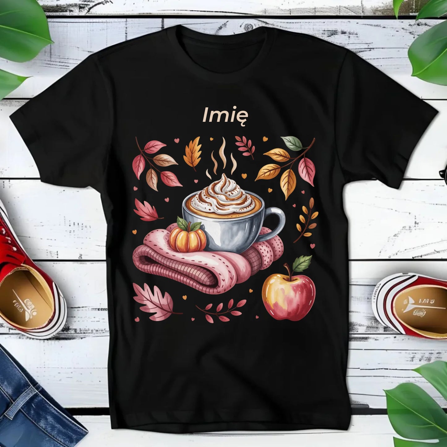 Koszulka dziecięca jesienna - Przytulna jesień - personalizowana JS29 - StoryCups.pl