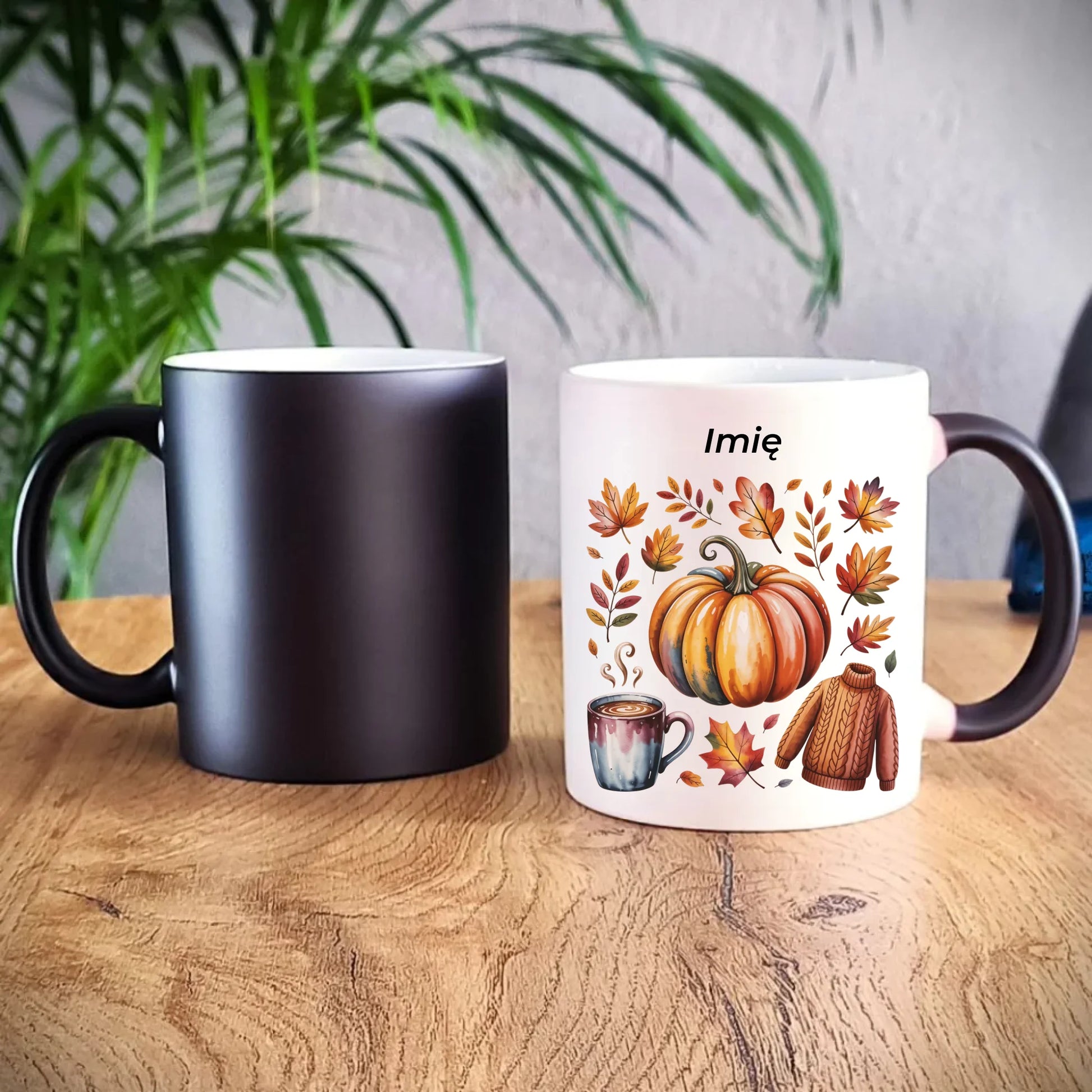 Kubek magiczny jesienny - Złota jesień - personalizowany JS30 - StoryCups.pl