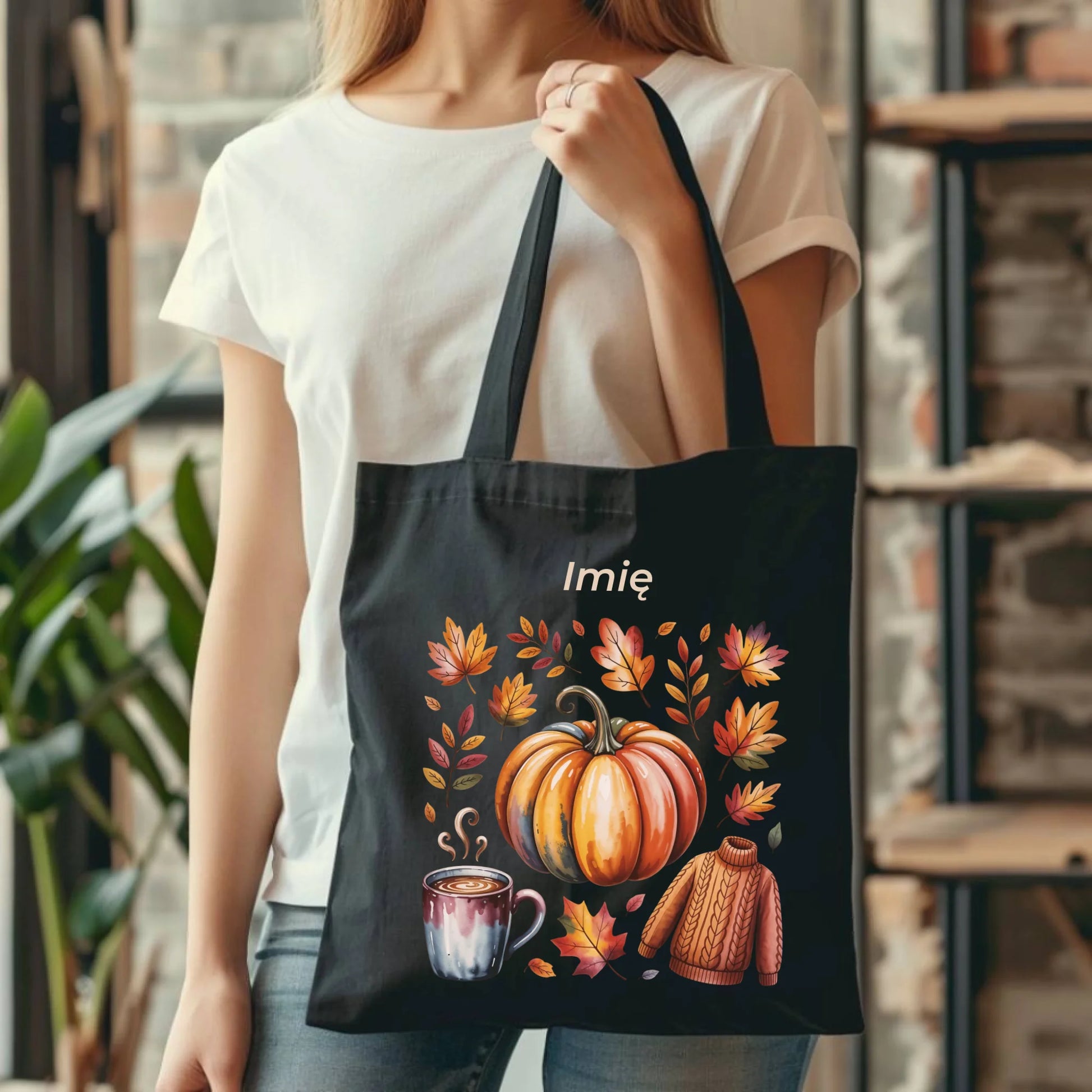 Torba jesienna - Złota jesień - personalizowana JS30 - StoryCups.pl