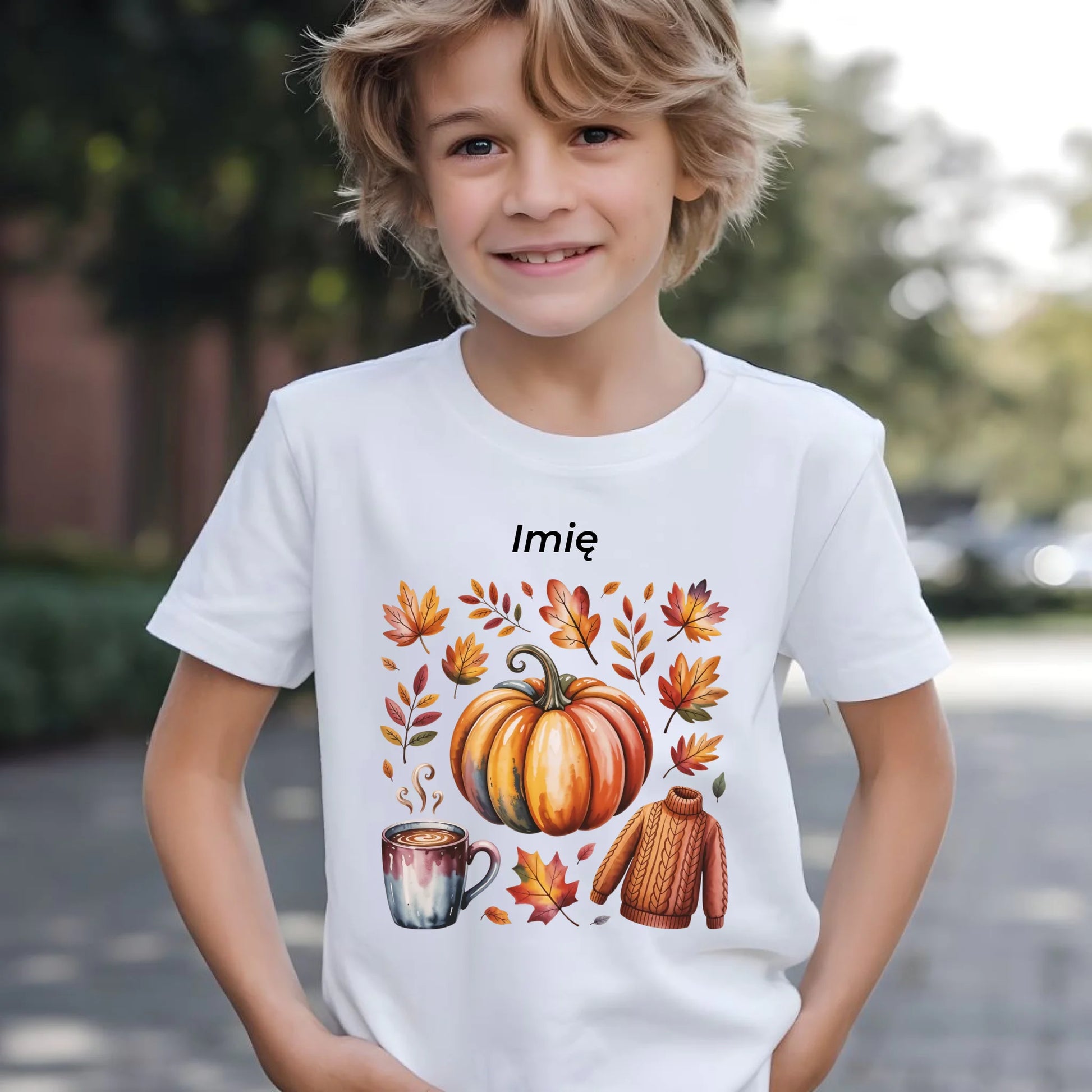 Koszulka dziecięca jesienna - Złota jesień - personalizowana JS30 - StoryCups.pl