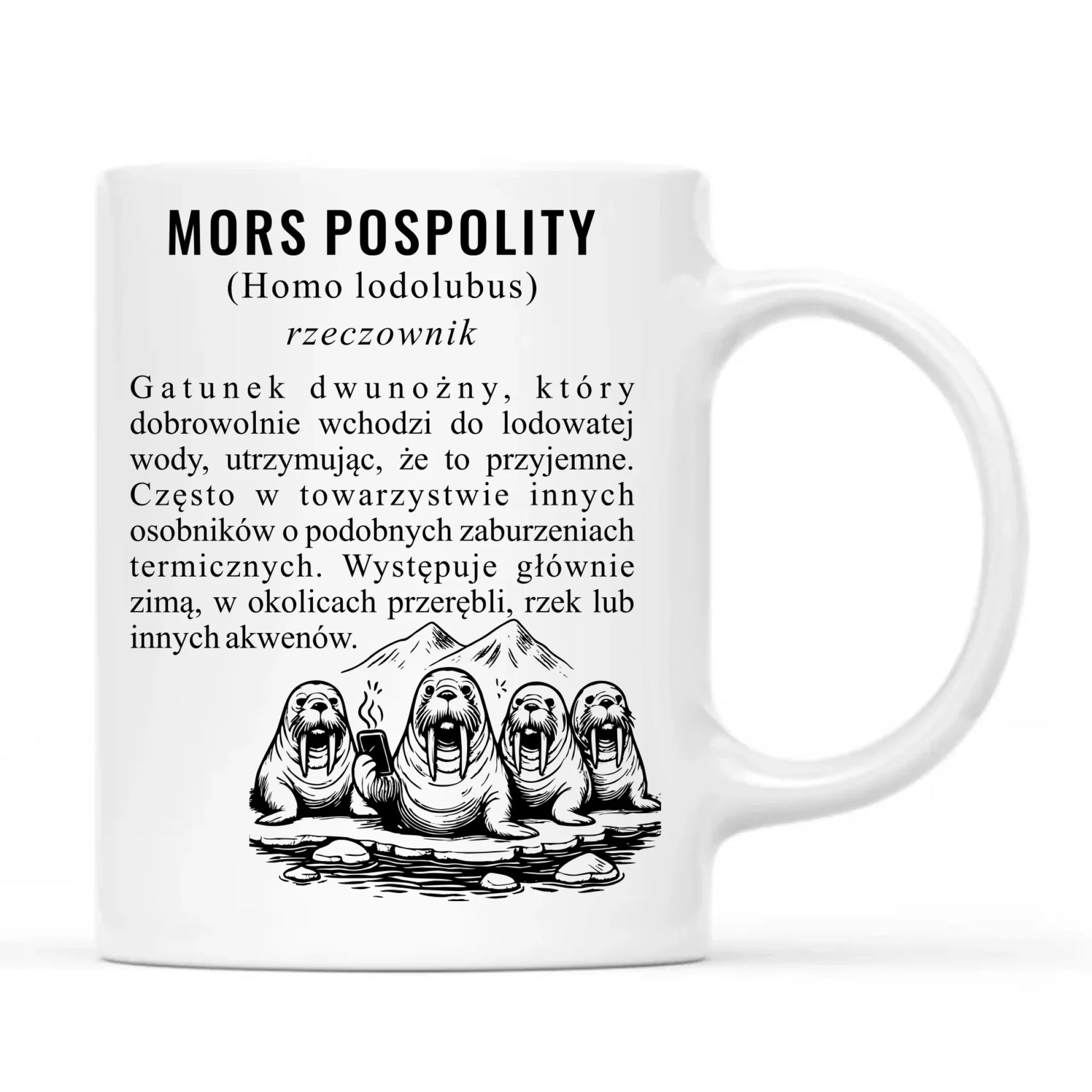 Kubek - prezent dla morsa - Mors pospolity [Homo lodolubus] HM12 - StoryCups.pl