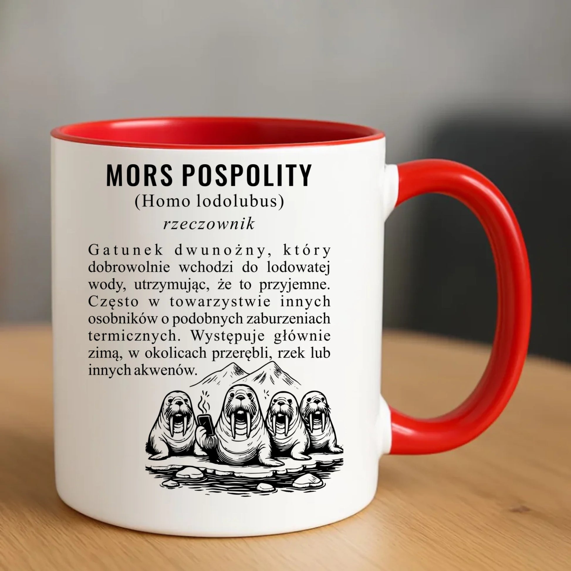 Kubek - prezent dla morsa - Mors pospolity [Homo lodolubus] HM12 - StoryCups.pl
