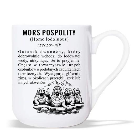 Kubek elegant - prezent dla morsa - Mors pospolity [Homo lodolubus] HM12 - StoryCups.pl