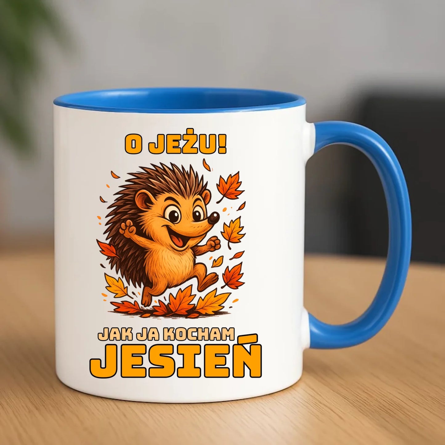 Kubek jesienny - O JEŻU! Jak ja kocham jesień JS31 - StoryCups.pl