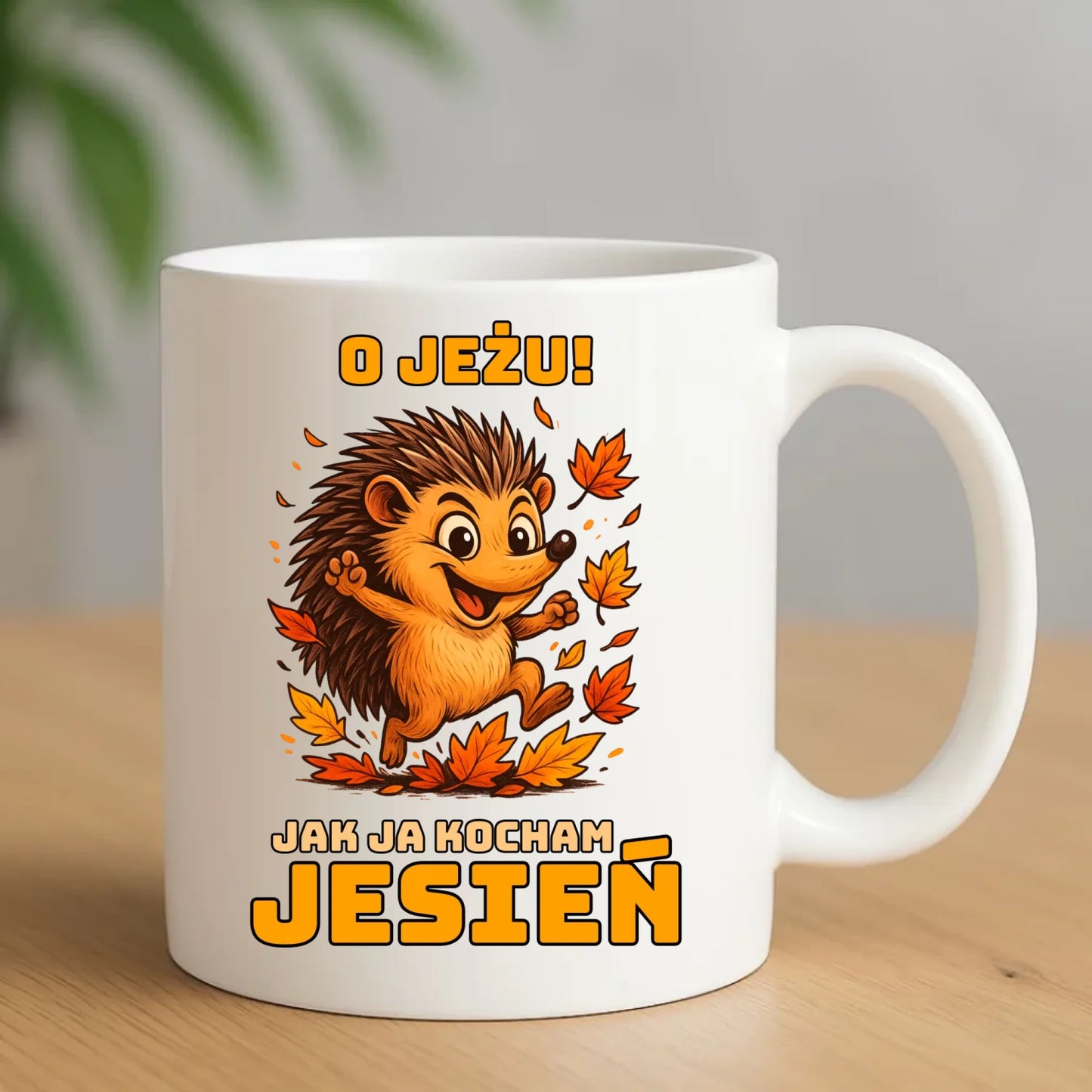Kubek jesienny - O JEŻU! Jak ja kocham jesień JS31 - StoryCups.pl