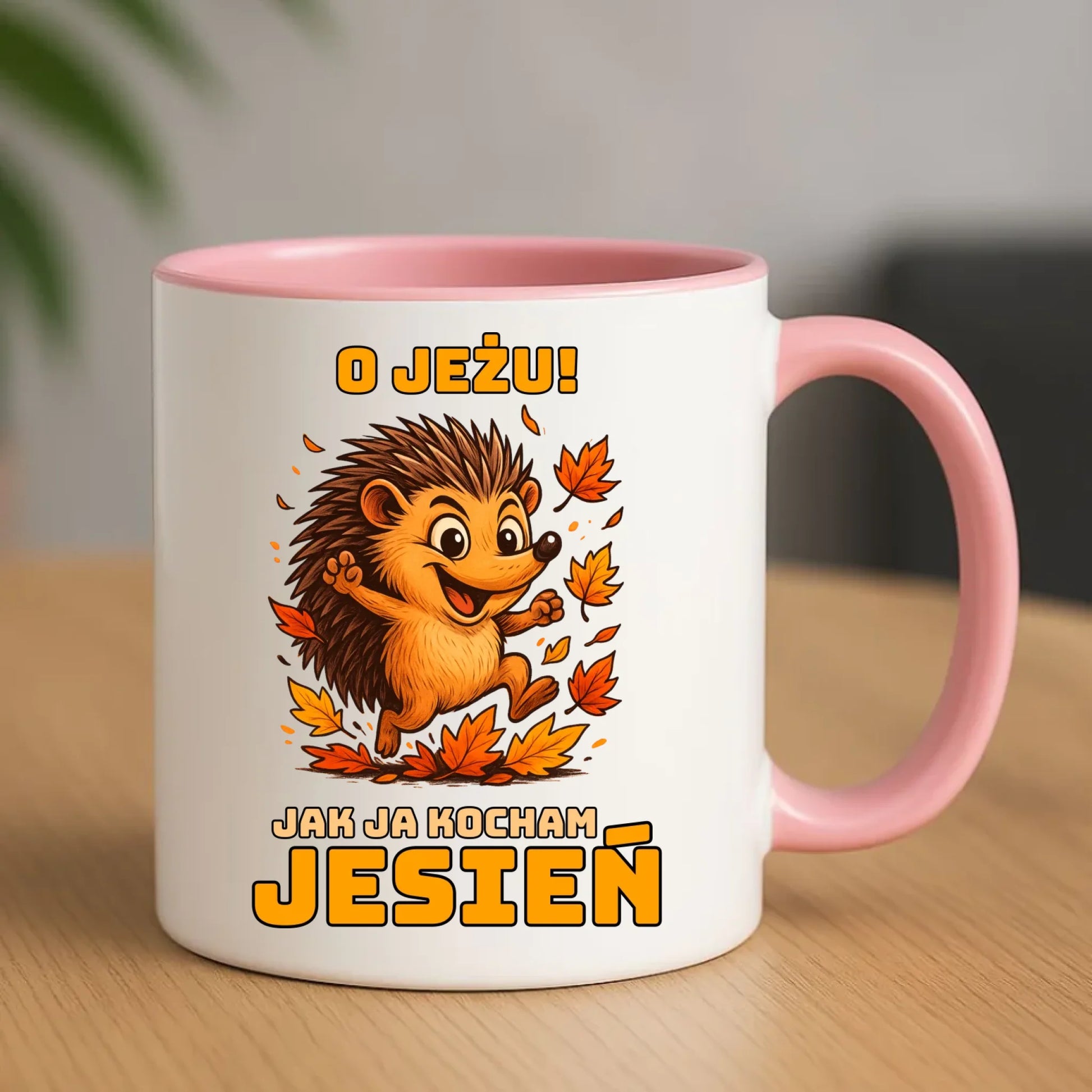 Kubek jesienny - O JEŻU! Jak ja kocham jesień JS31 - StoryCups.pl