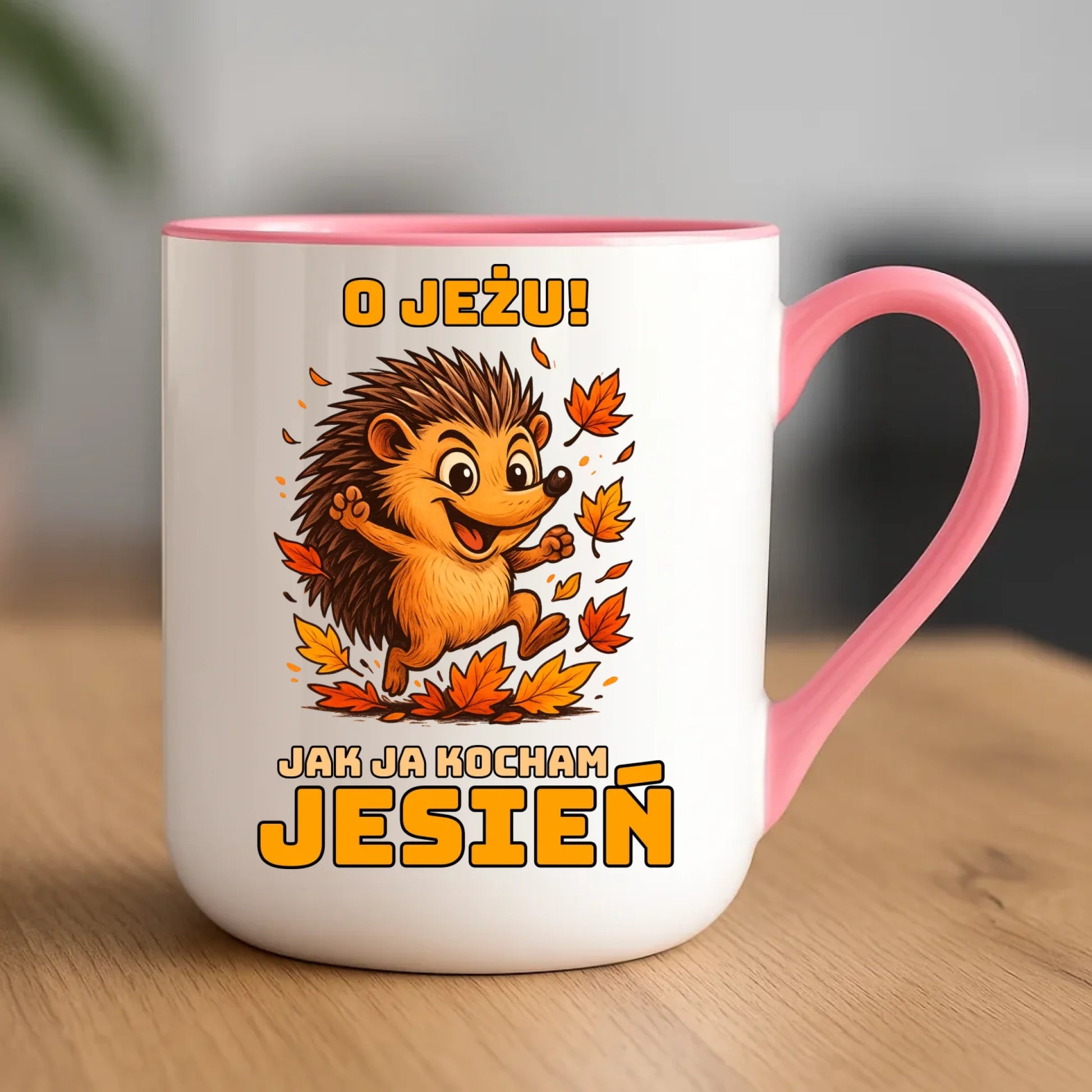 Kubek elegant jesienny - O JEŻU! Jak ja kocham jesień JS31 - StoryCups.pl