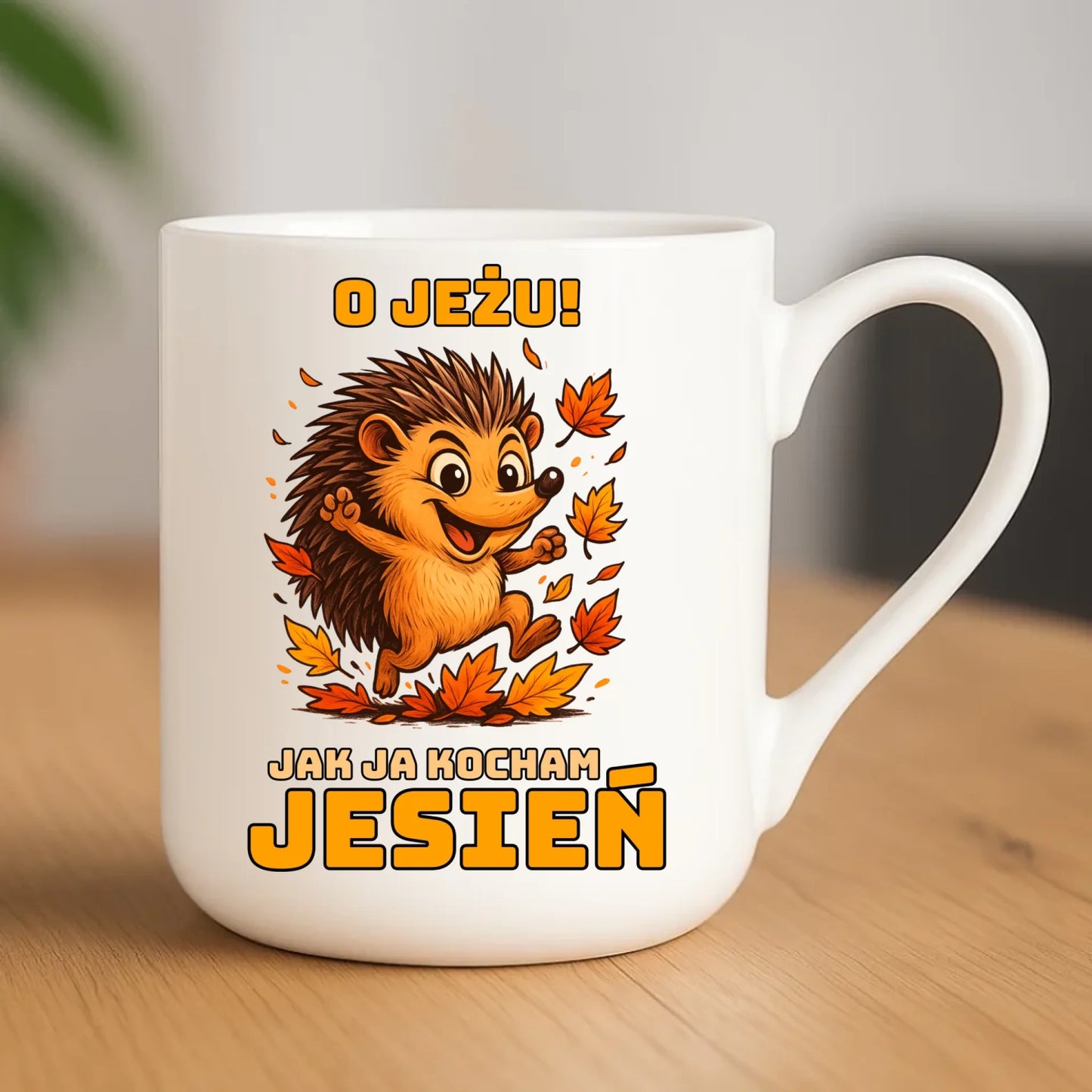Kubek elegant jesienny - O JEŻU! Jak ja kocham jesień JS31 - StoryCups.pl