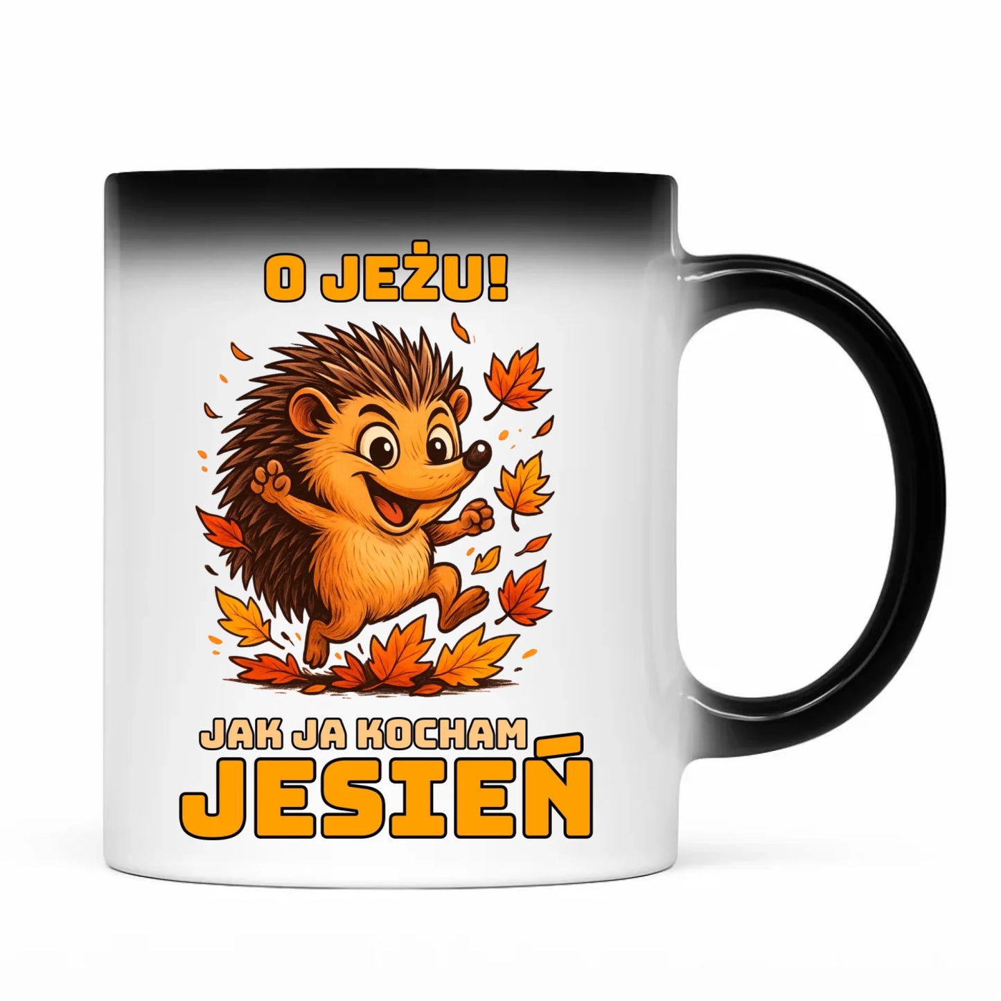 Kubek magiczny jesienny - O JEŻU! Jak ja kocham jesień JS31 - StoryCups.pl