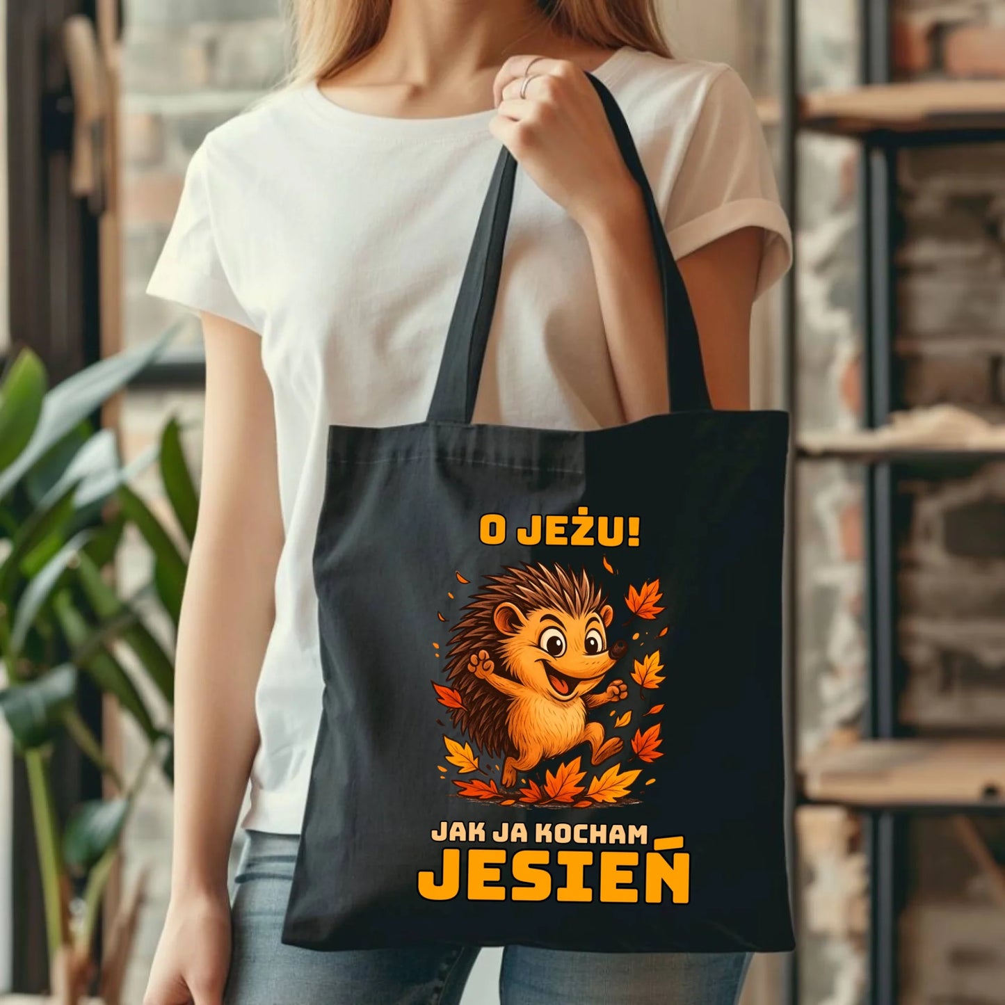 Torba jesienna - O JEŻU! Jak ja kocham jesień JS31 - StoryCups.pl