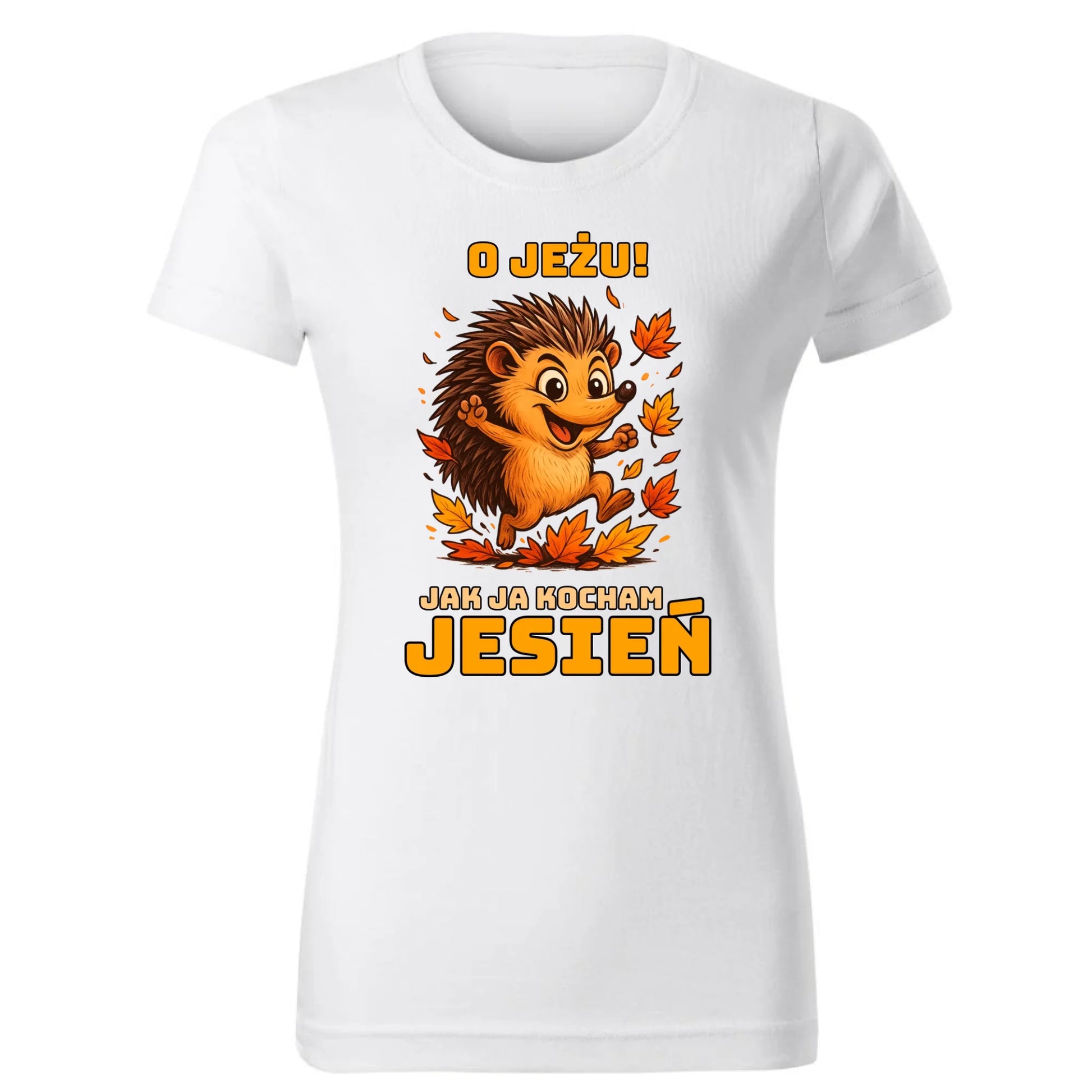 Koszulka damska jesienna - O JEŻU! Jak ja kocham jesień JS31 - StoryCups.pl